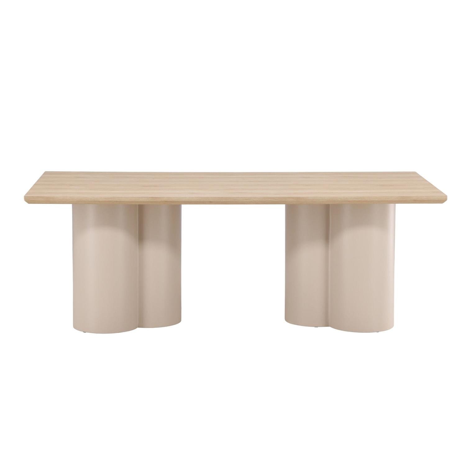 Esstisch Olivia 210*100cm - Cremeweiß-Esstisch Rechteckig-Venture Home-le canapé