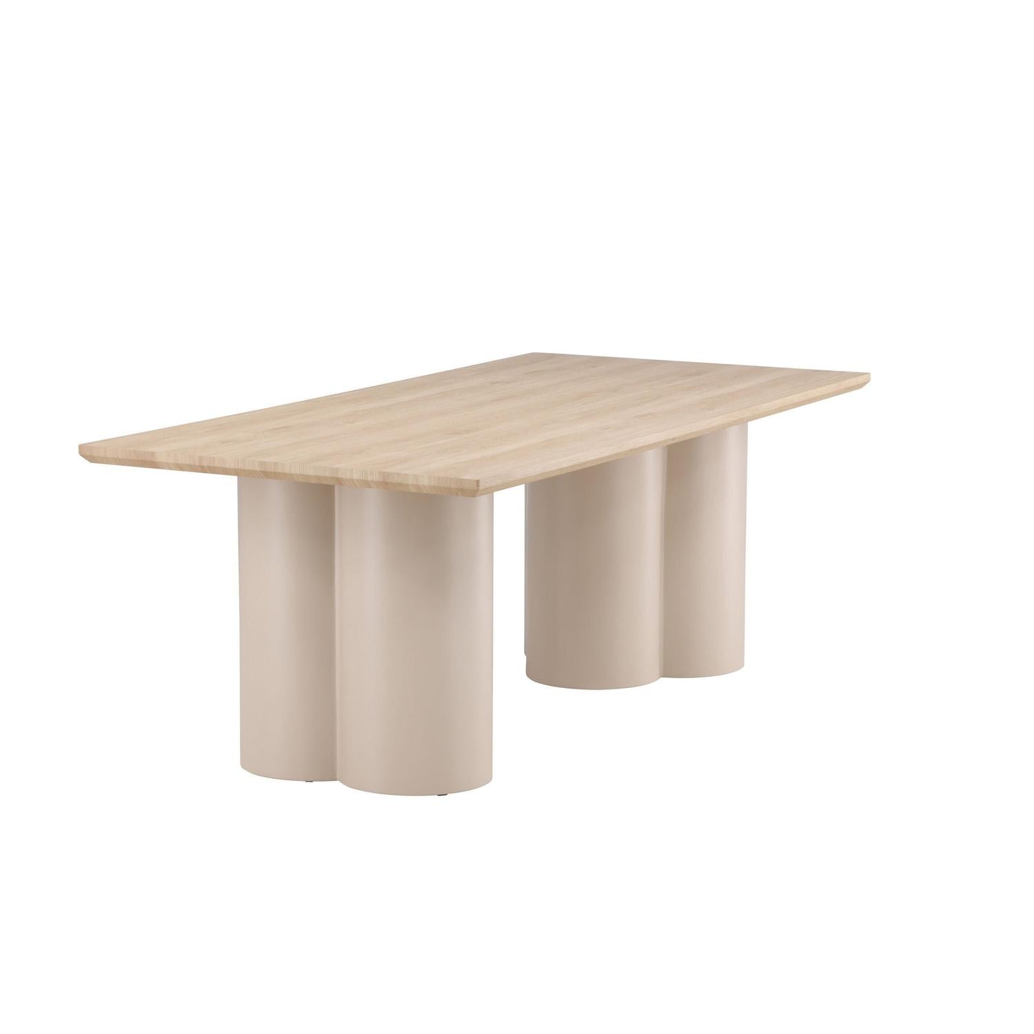 Esstisch Olivia 210*100cm - Cremeweiß-Esstische Rechteckig-Venture Home-le canapé