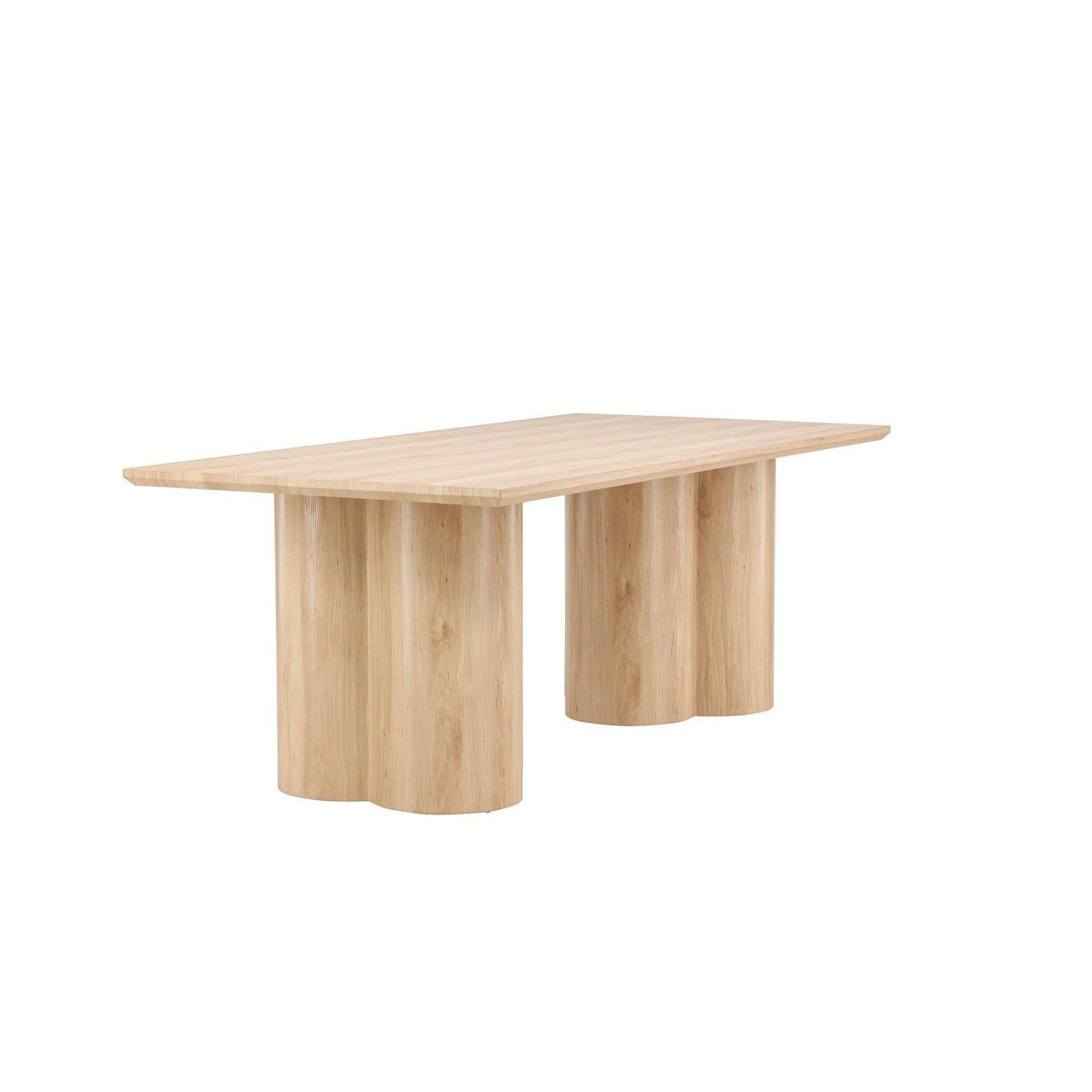 Esstisch Olivia 210*100cm - Hellbraun-Esstisch Rechteckig-Venture Home-le canapé