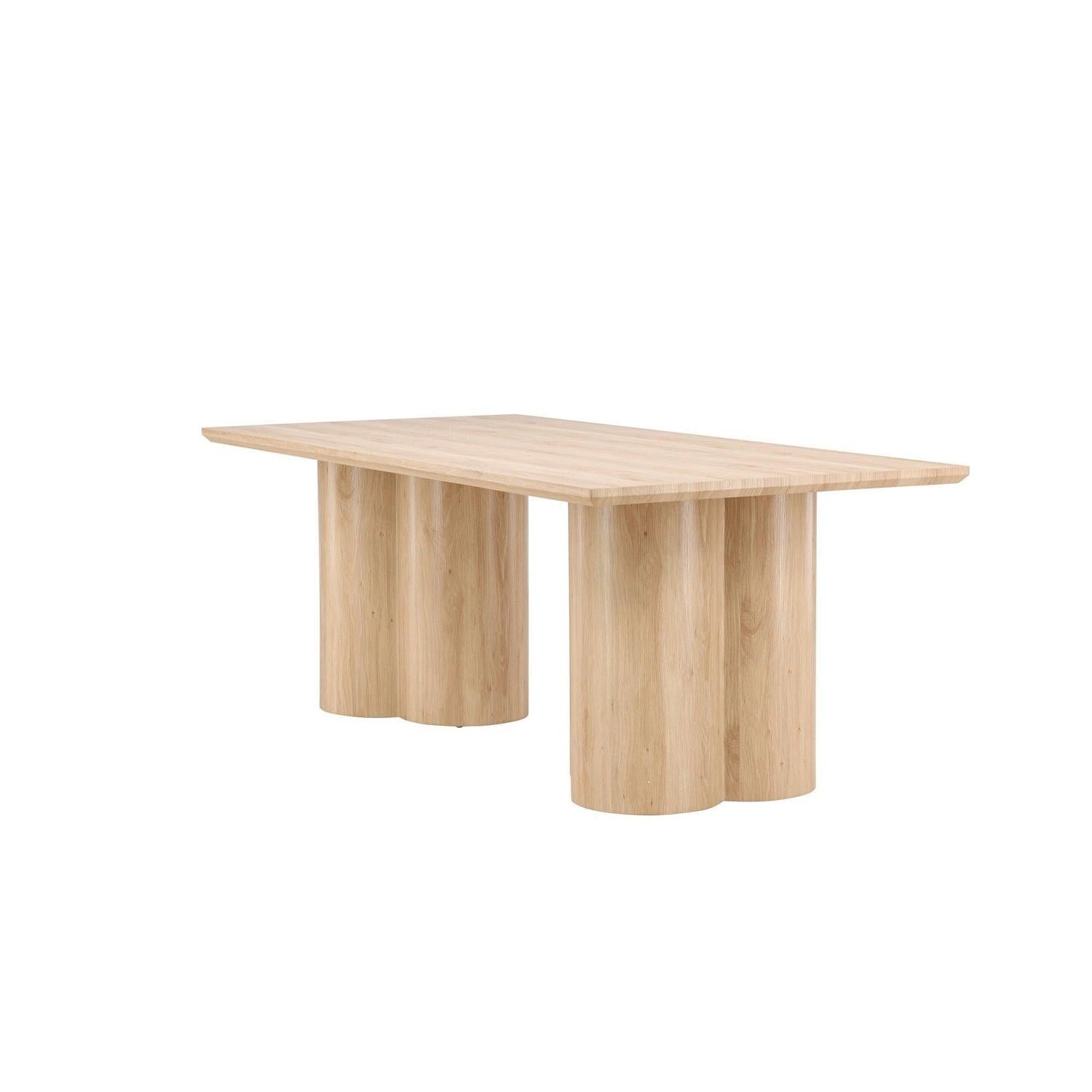 Esstisch Olivia 210*100cm - Hellbraun-Esstisch Rechteckig-Venture Home-le canapé