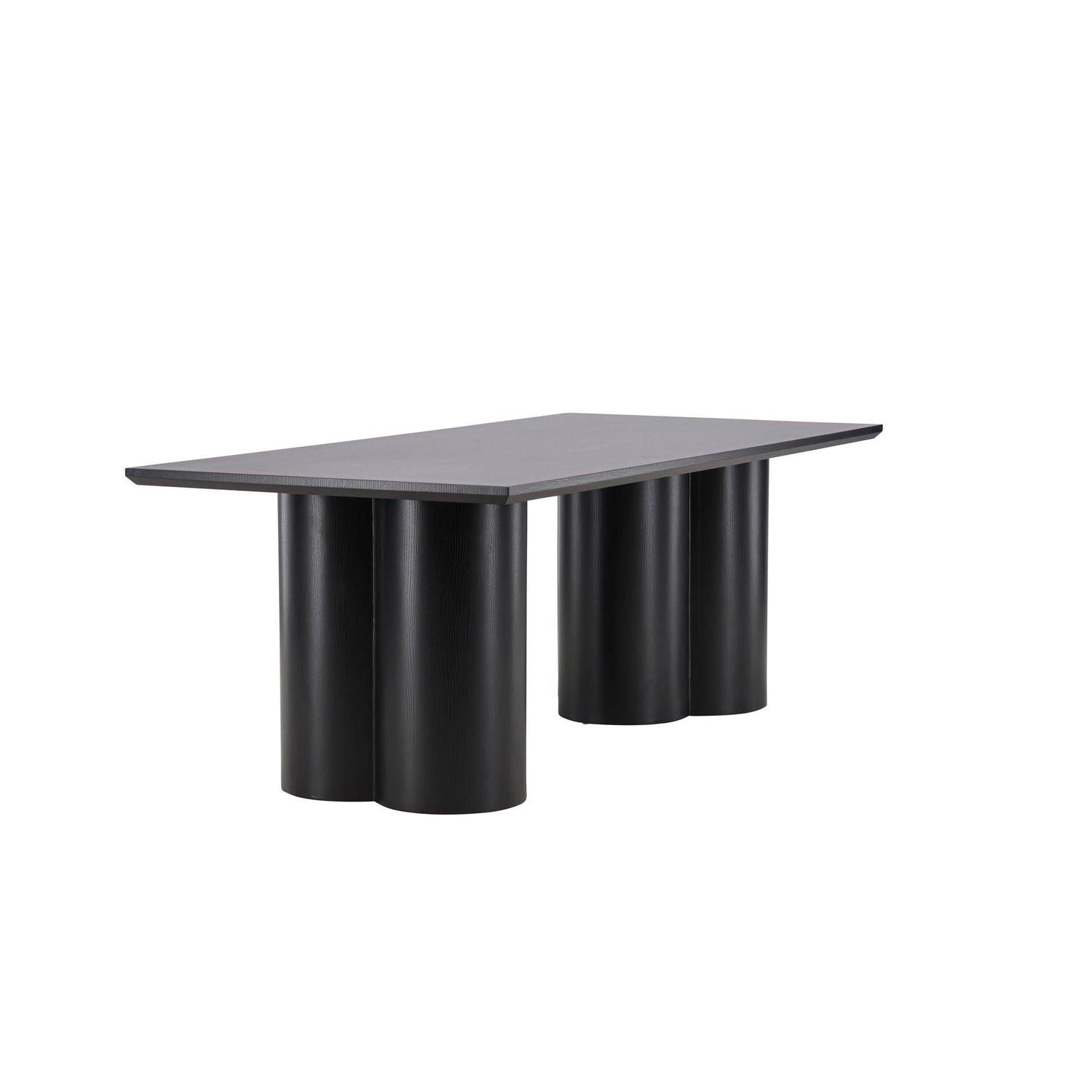 Esstisch Olivia 210*100cm - Schwarz-Esstisch Rechteckig-Venture Home-le canapé