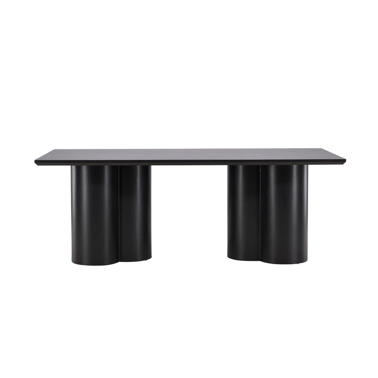 Esstisch Olivia 210*100cm - Schwarz-Esstisch Rechteckig-Venture Home-le canapé