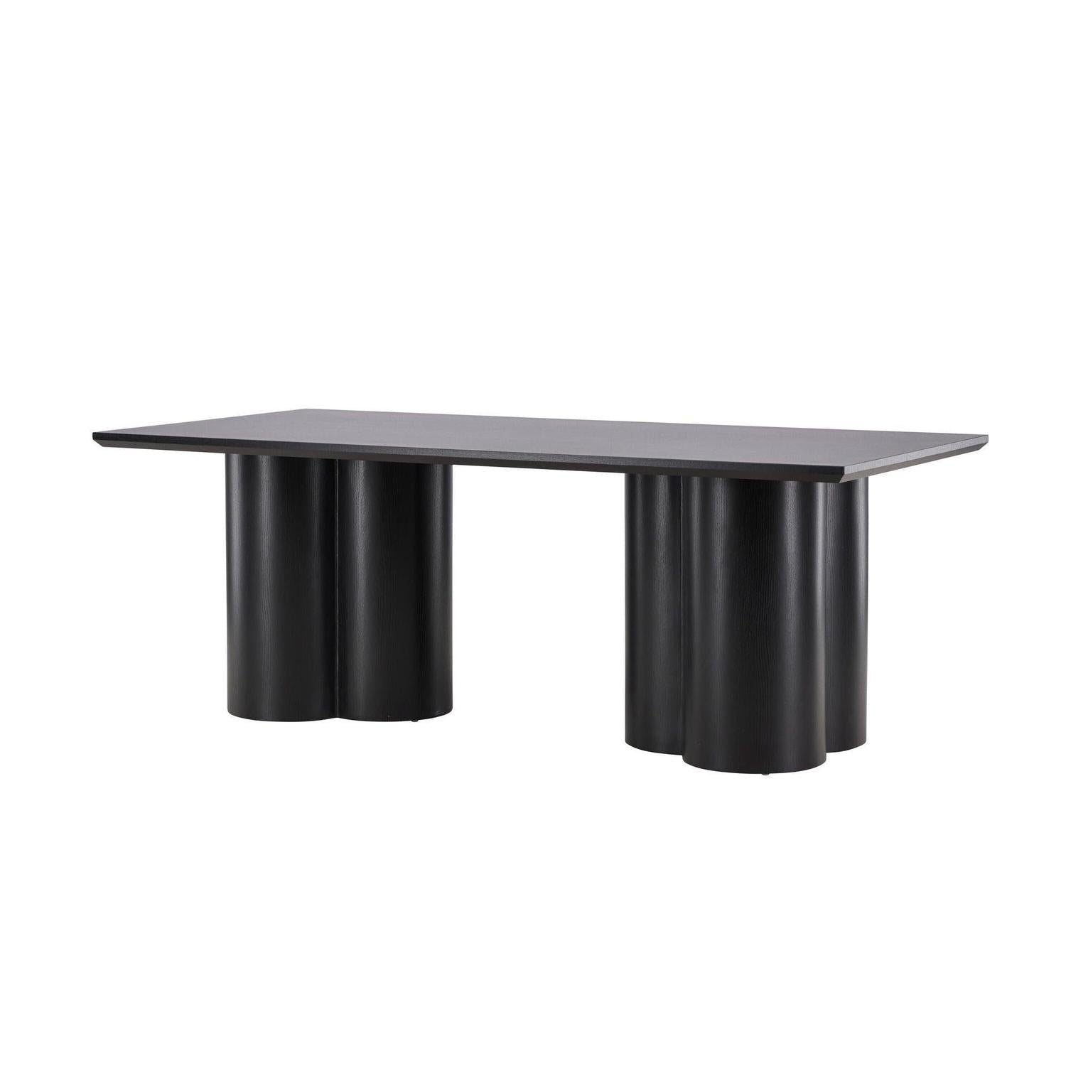Esstisch Olivia 210*100cm - Schwarz-Esstisch Rechteckig-Venture Home-le canapé
