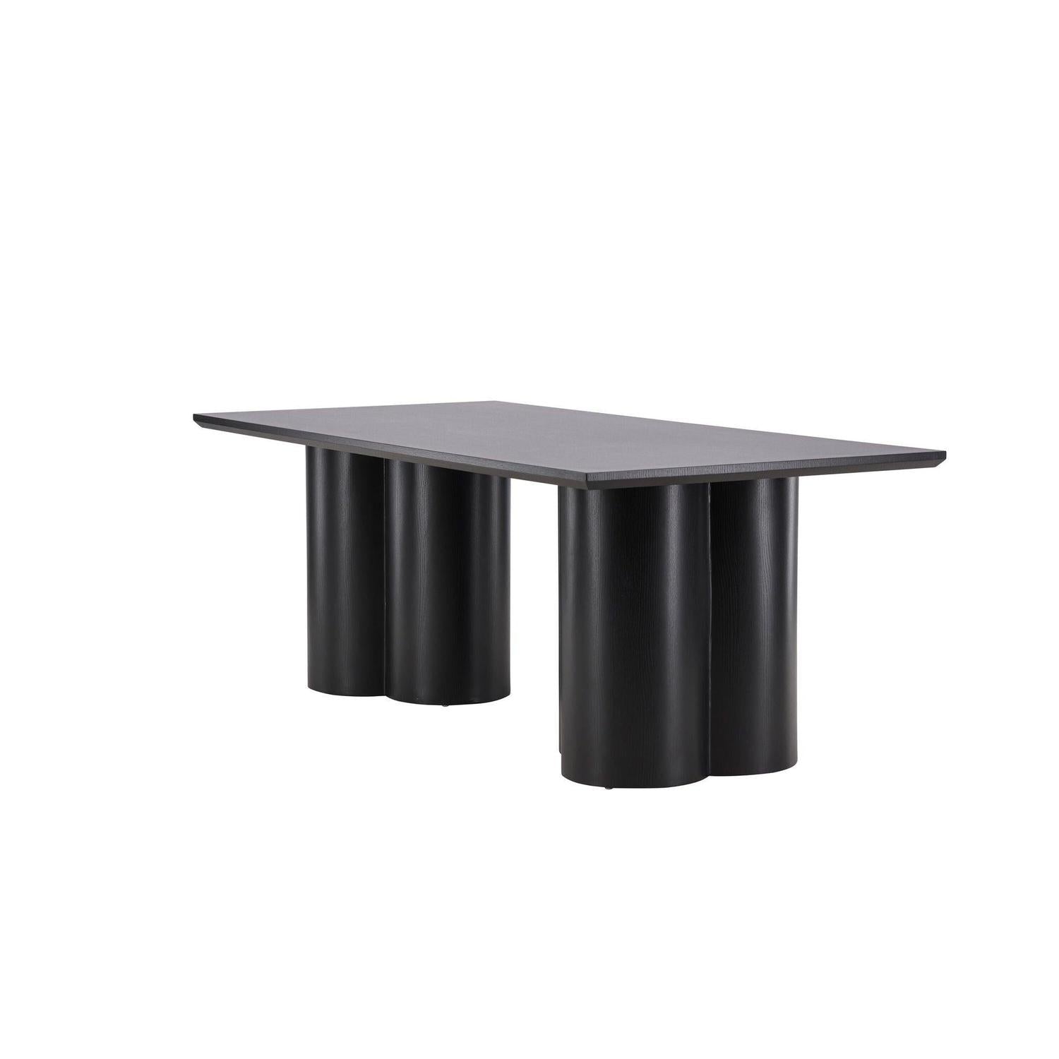 Esstisch Olivia 210*100cm - Schwarz-Esstisch Rechteckig-Venture Home-le canapé