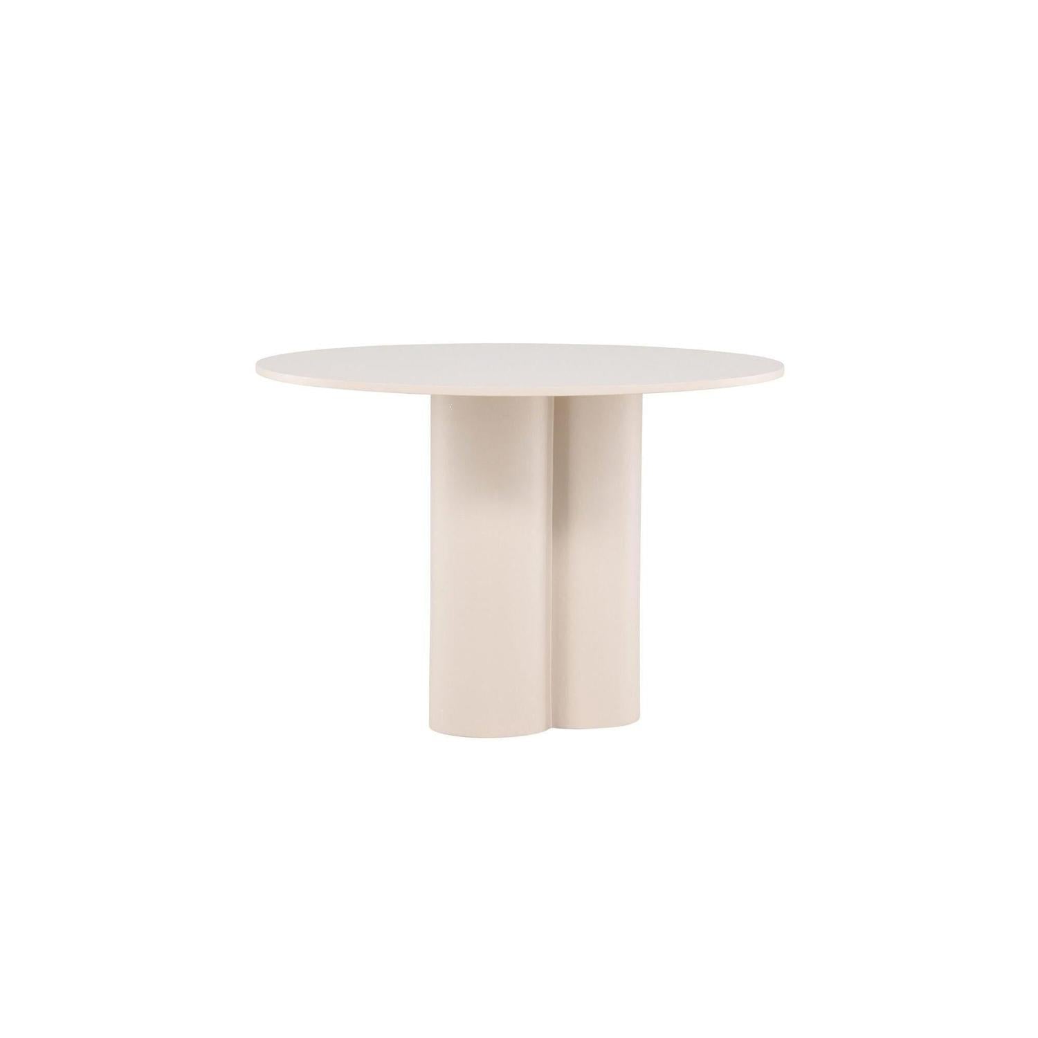 Esstisch Olivia Ø110cm - Beige-Esstische Rund-Venture Home-le canapé