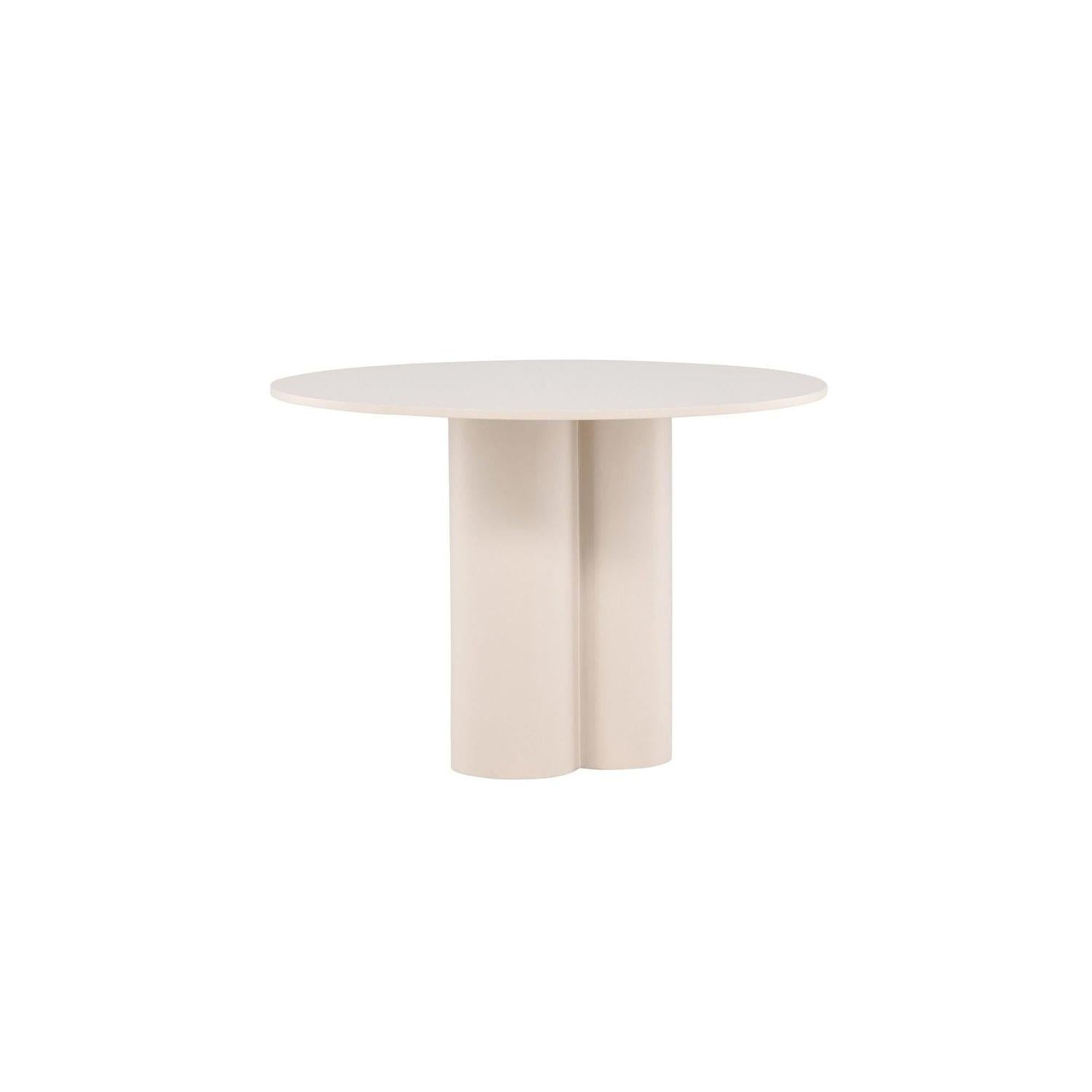 Esstisch Olivia Ø110cm - Beige-Esstische Rund-Venture Home-le canapé