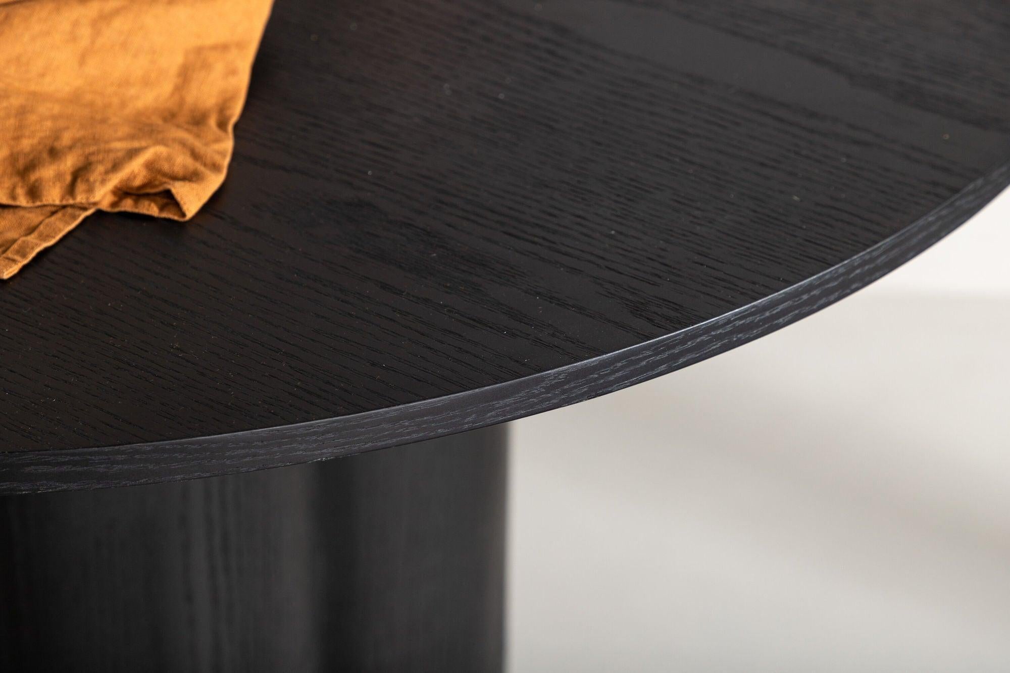 Esstisch Olivia ø110cm - Schwarz-Esstisch Rund-Venture Home-le canapé
