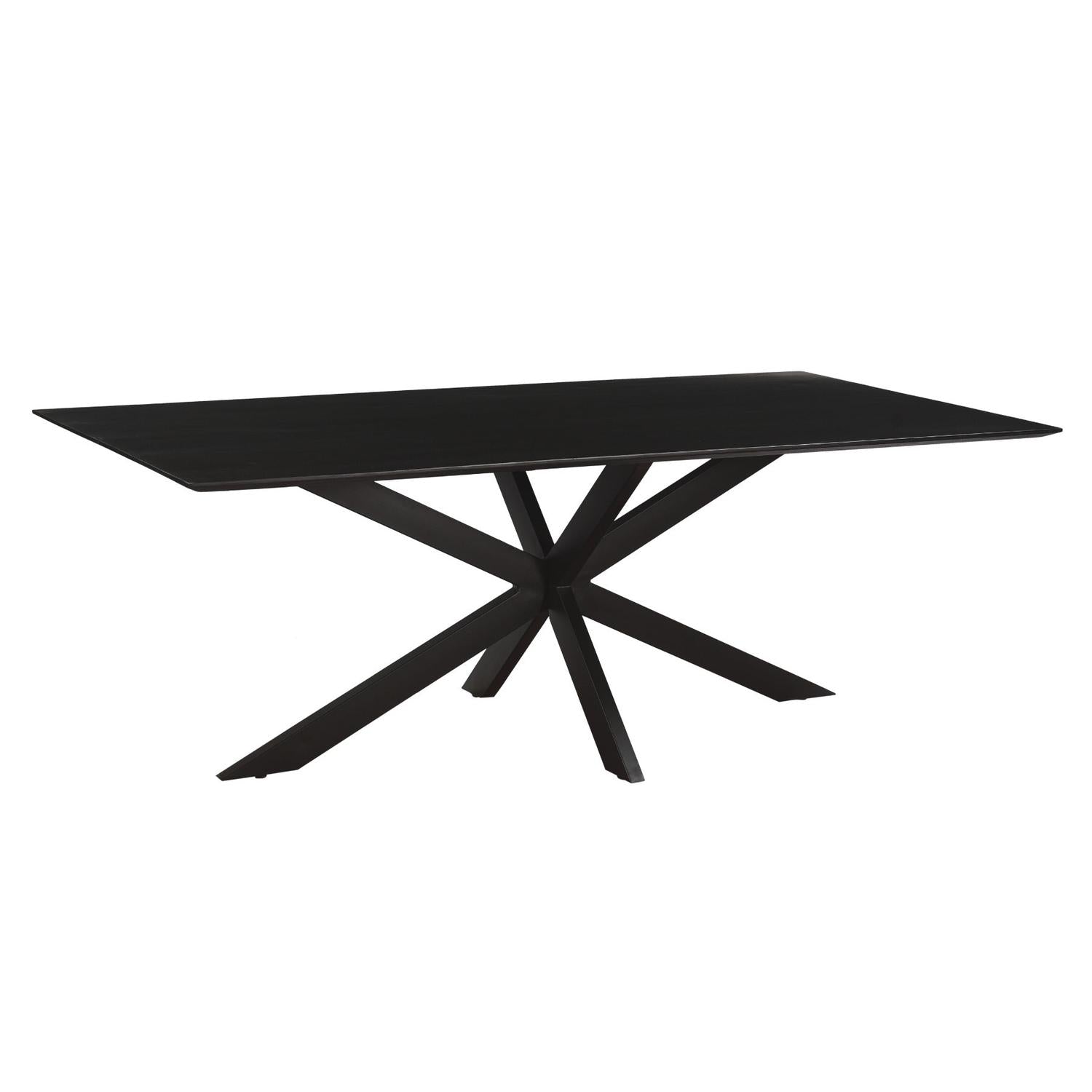 Esstisch Oslo aus Akazienholz 220cm - Schwarz-Esstische Rechteckig-Livingfurn-le canapé