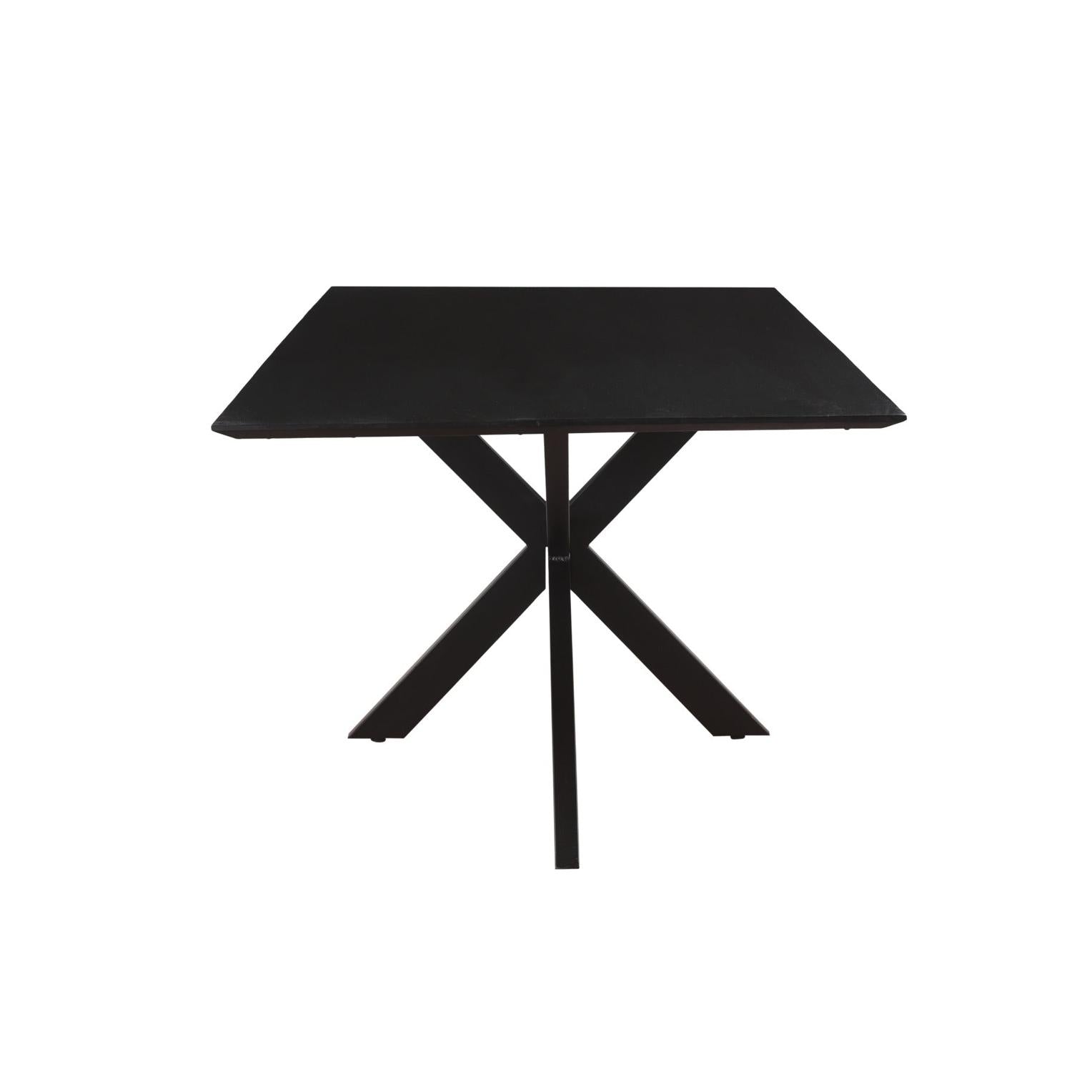 Esstisch Oslo aus Akazienholz 220cm - Schwarz-Esstische Rechteckig-Livingfurn-le canapé