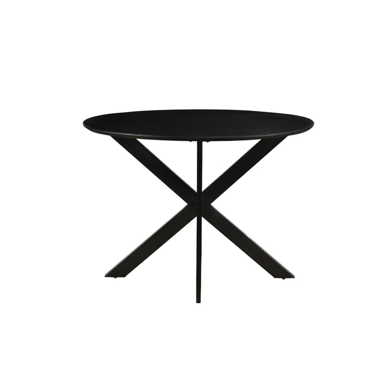 Esstisch Oslo Ø120cm - Schwarz-Esstische Rund-Livingfurn-le canapé