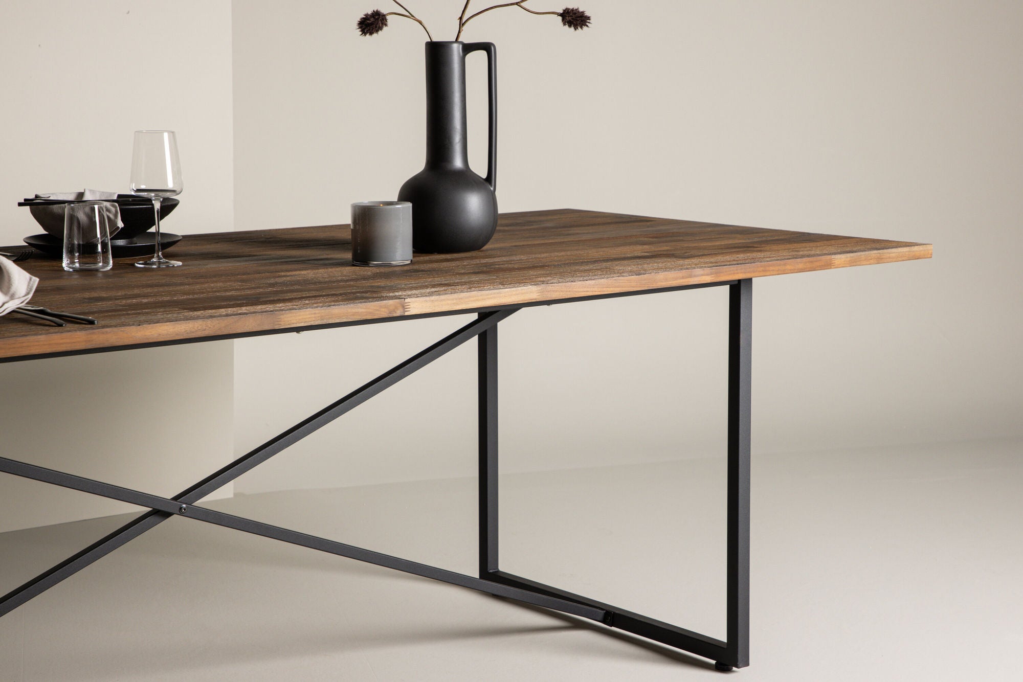Esstisch Padang Rechteckig 250*100cm - Dunkelbraun-Esstisch Rechteckig-Venture Home-le canapé