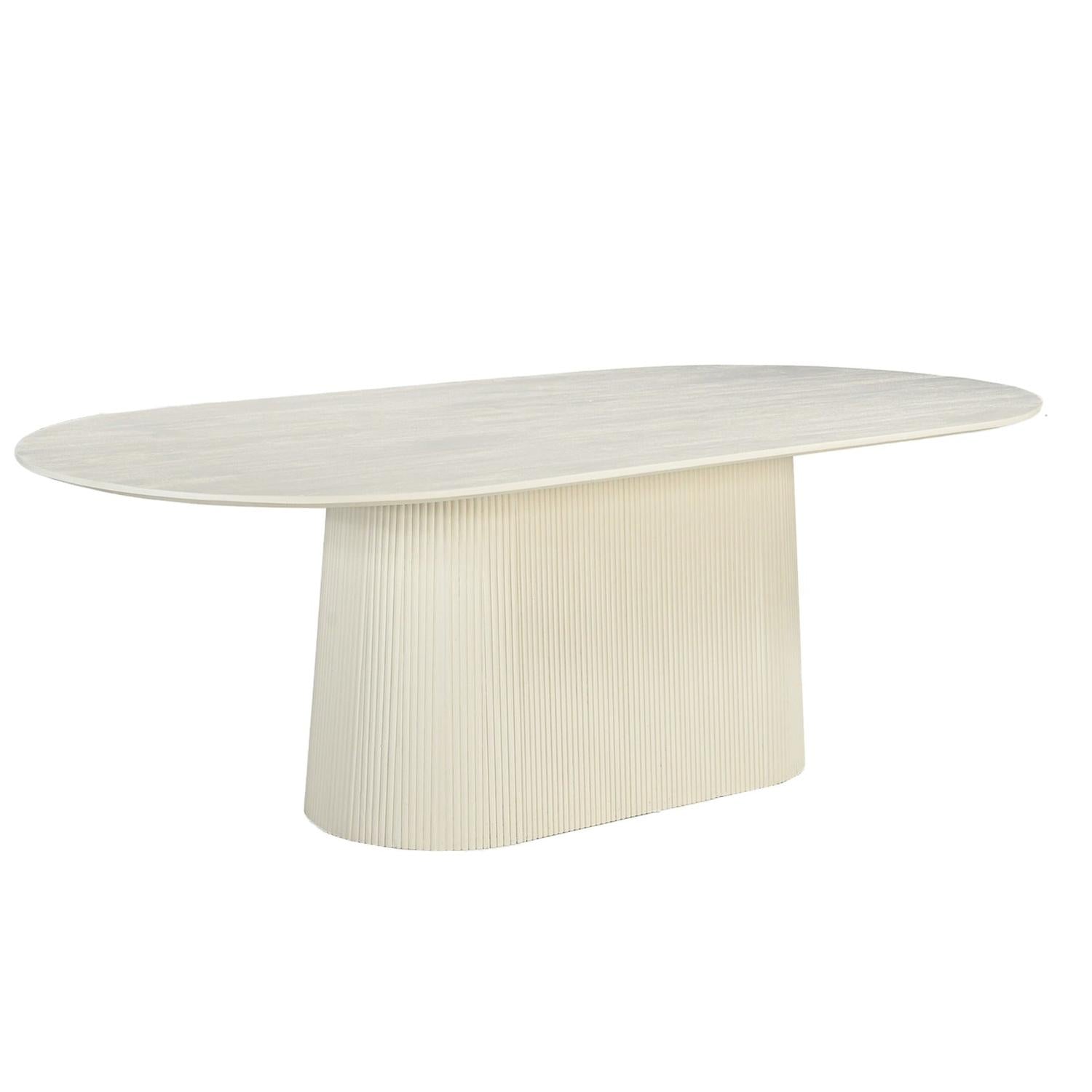 Esstisch Patrice Oval 230cm - Beige-Esstisch Oval-Livingfurn-le canapé