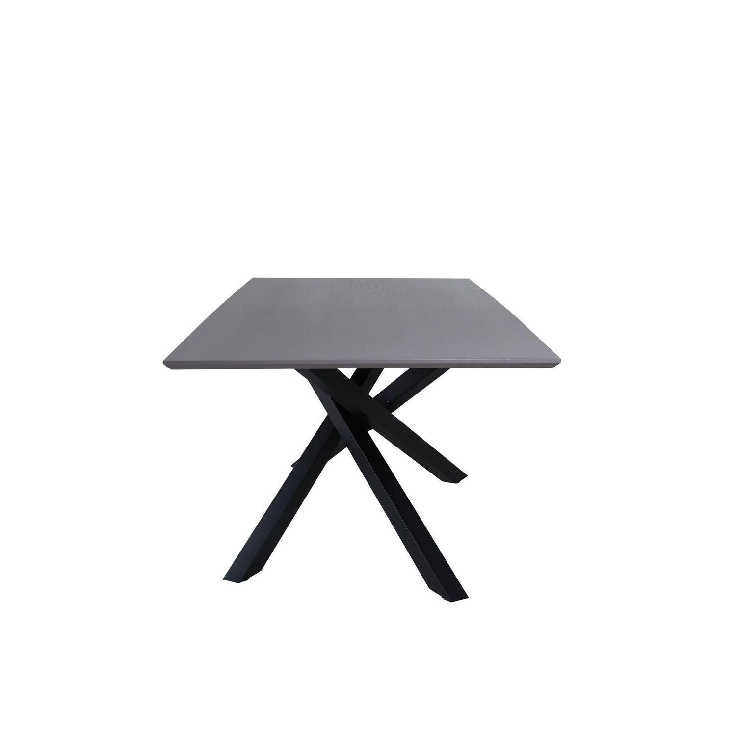 Esstisch Piazza 180*90cm - Grau / Schwarz-Esstische Rechteckig-Venture Home-le canapé