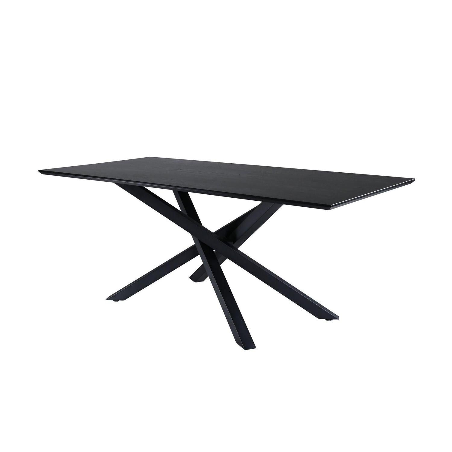 Esstisch Piazza 180*90cm - Schwarz-Esstische Rechteckig-Venture Home-le canapé