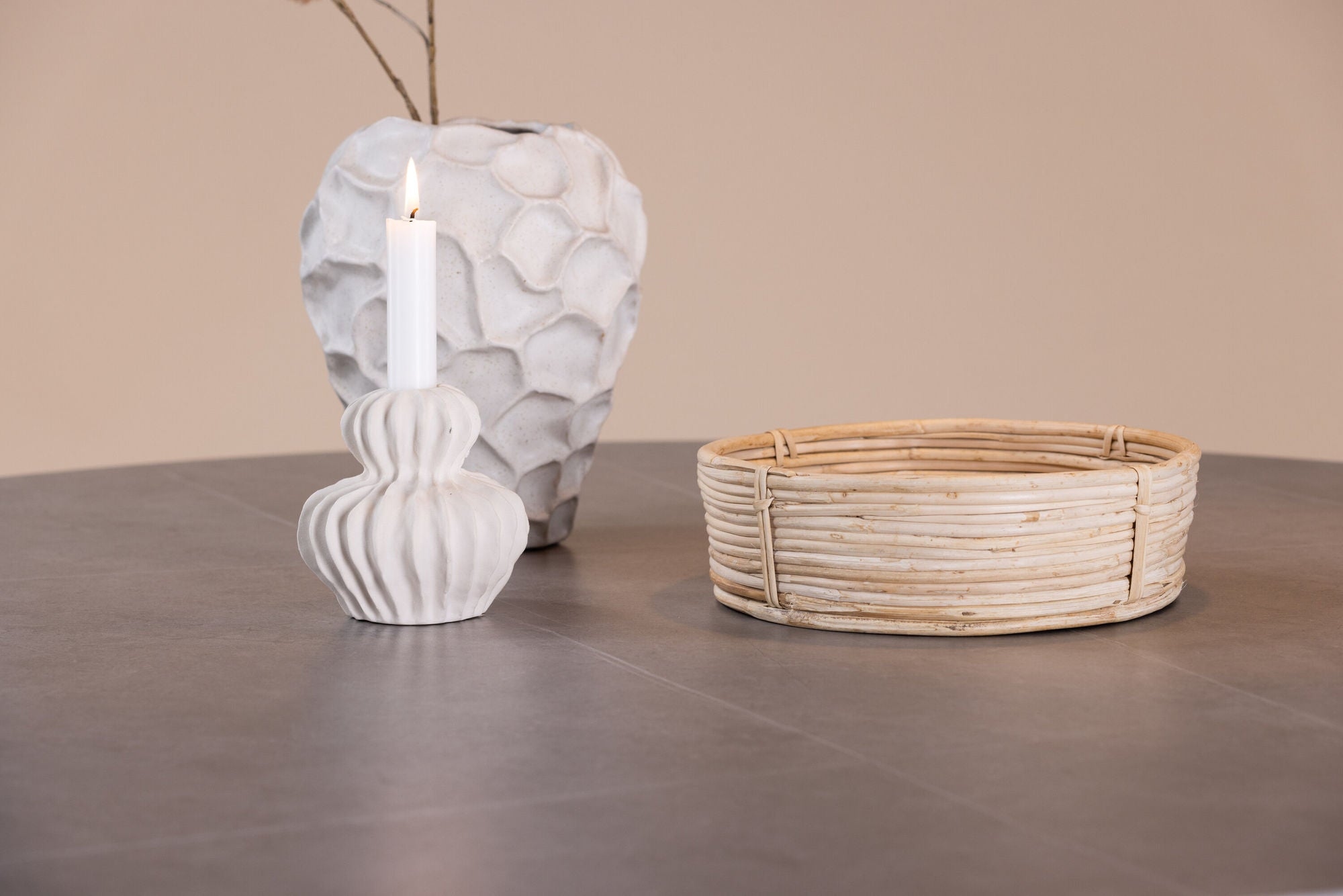 Esstisch Piazza Ø120cm - Grau-Esstisch Rund-Venture Home-le canapé