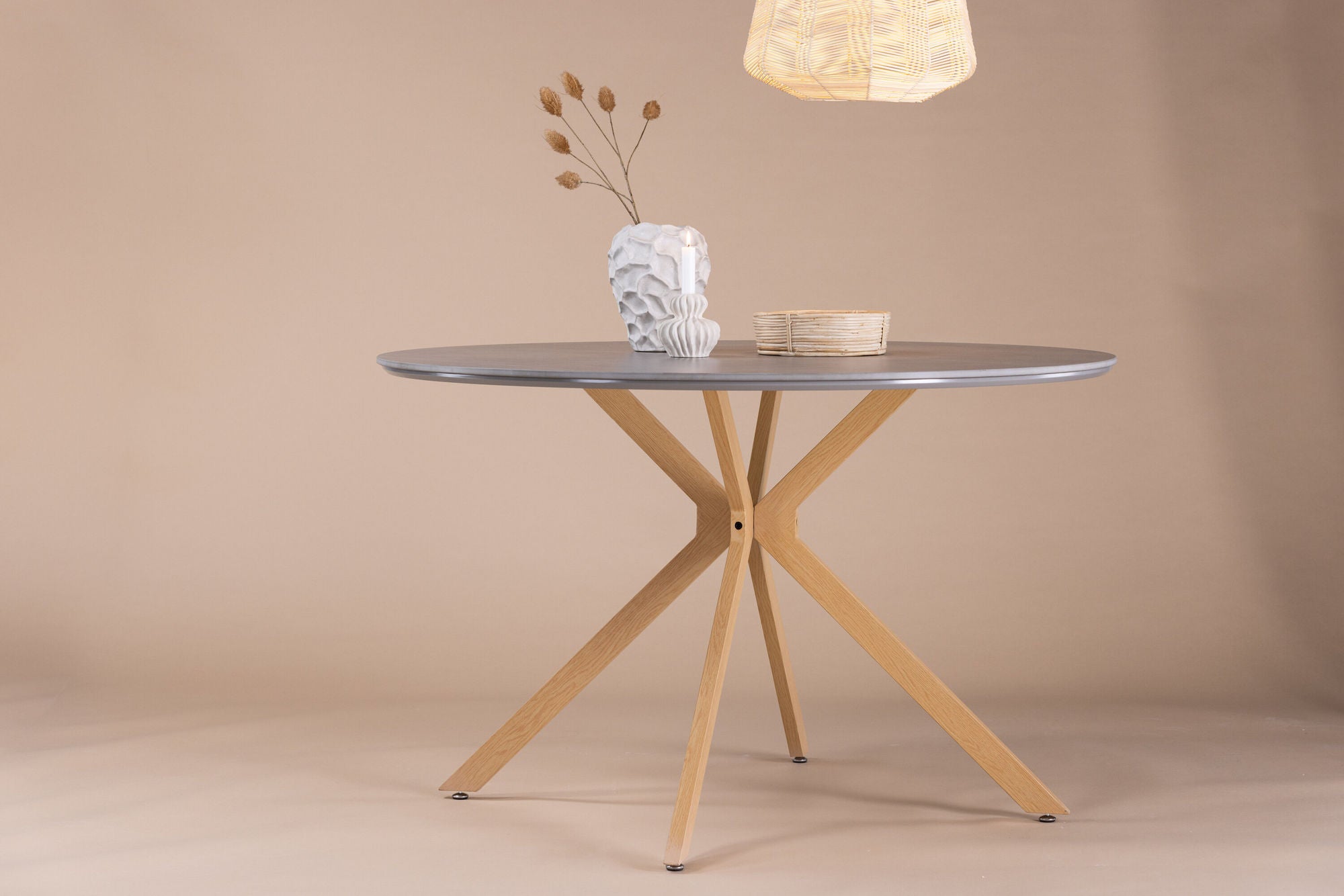 Esstisch Piazza Ø120cm - Grau-Esstische Rund-Venture Home-le canapé
