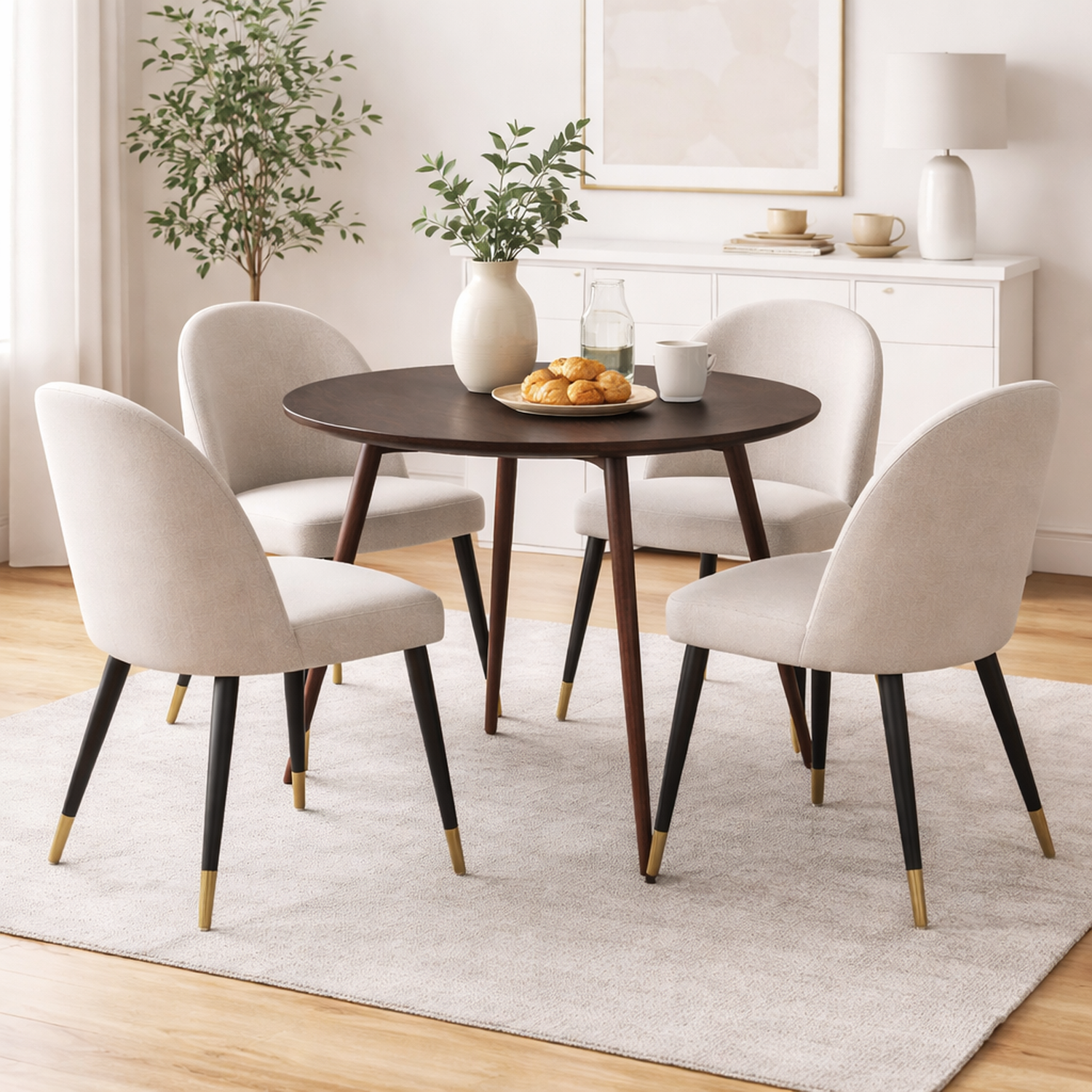 Esstisch Plaza Ø100cm - Walnuss-Esstische Rund-Venture Home-le canapé