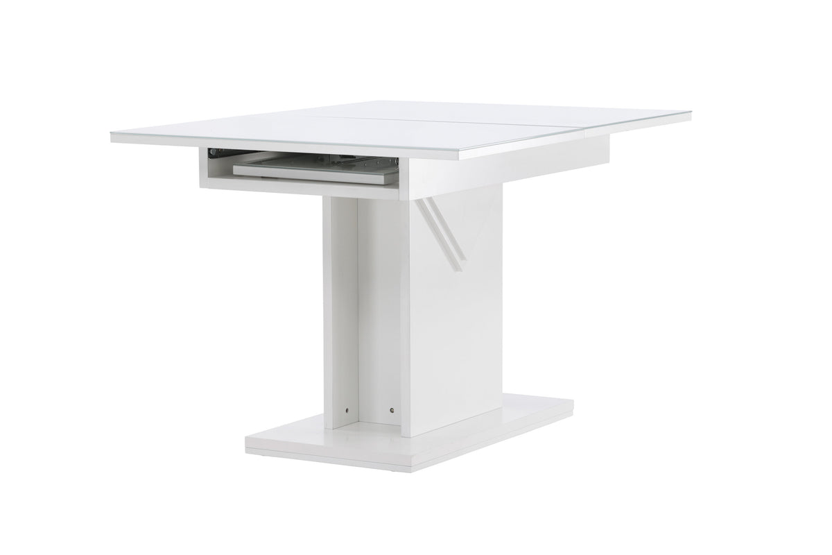 Esstisch Pluto 120cm ausziehbar - Weiß-Esstische ausziehbar-Venture Home-le canapé
