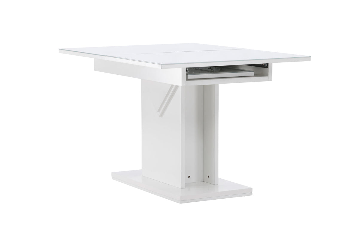 Esstisch Pluto 120cm ausziehbar - Weiß-Esstische ausziehbar-Venture Home-le canapé