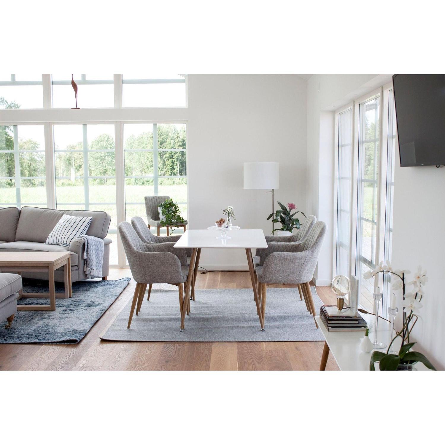 Esstisch Polar 120*75cm - Weiß-Esstische Rechteckig-Venture Home-le canapé