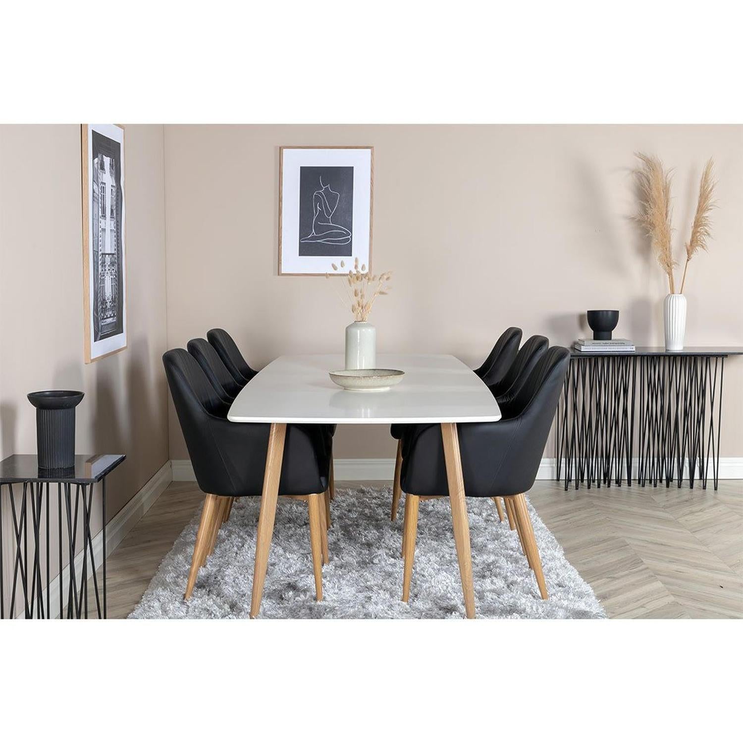 Esstisch Polar 240*100cm - Weiß-Esstische Rechteckig-Venture Home-le canapé
