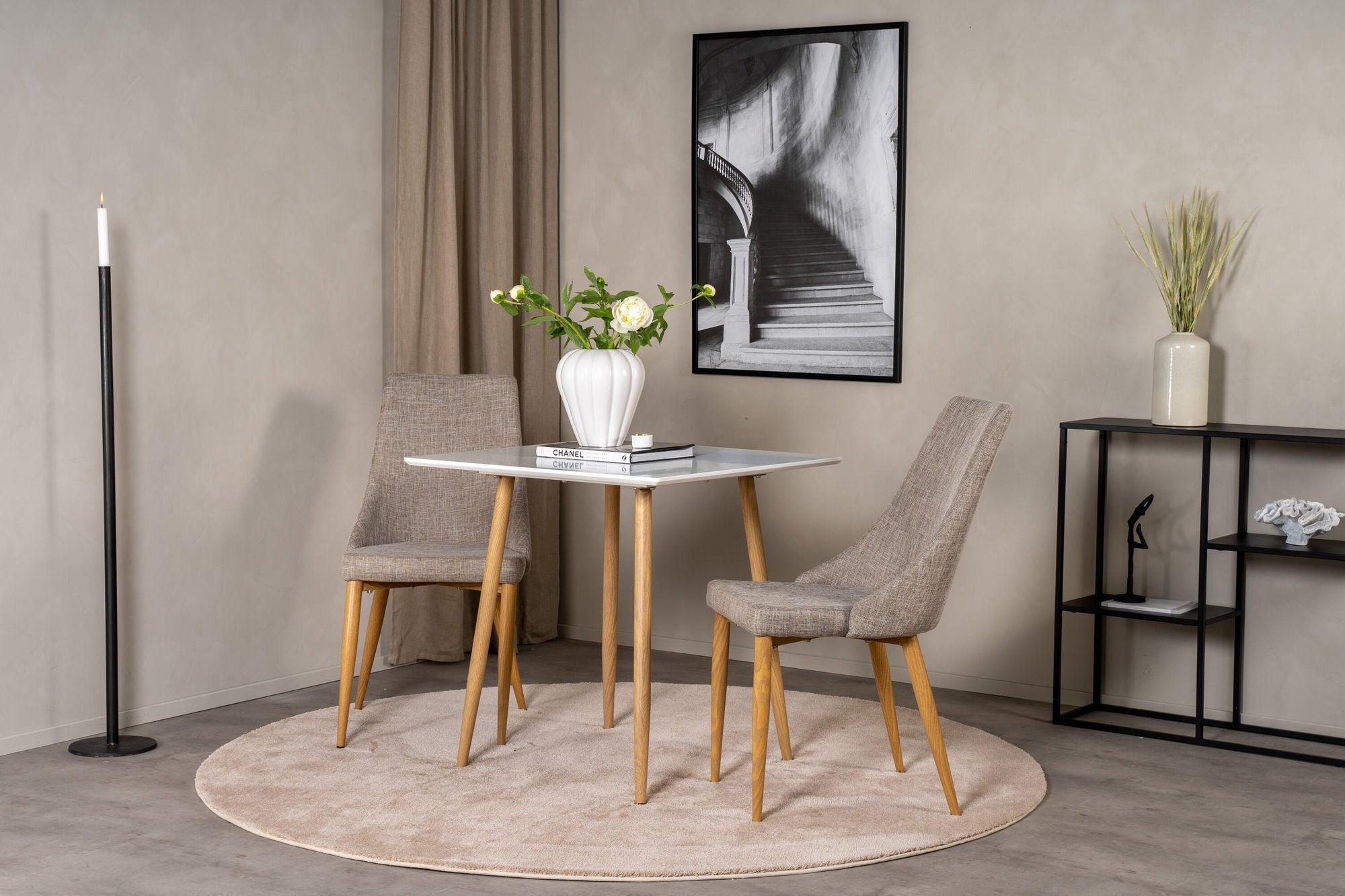 Esstisch Polar 80*80cm - Weiß-Esstisch Rechteckig-Venture Home-le canapé