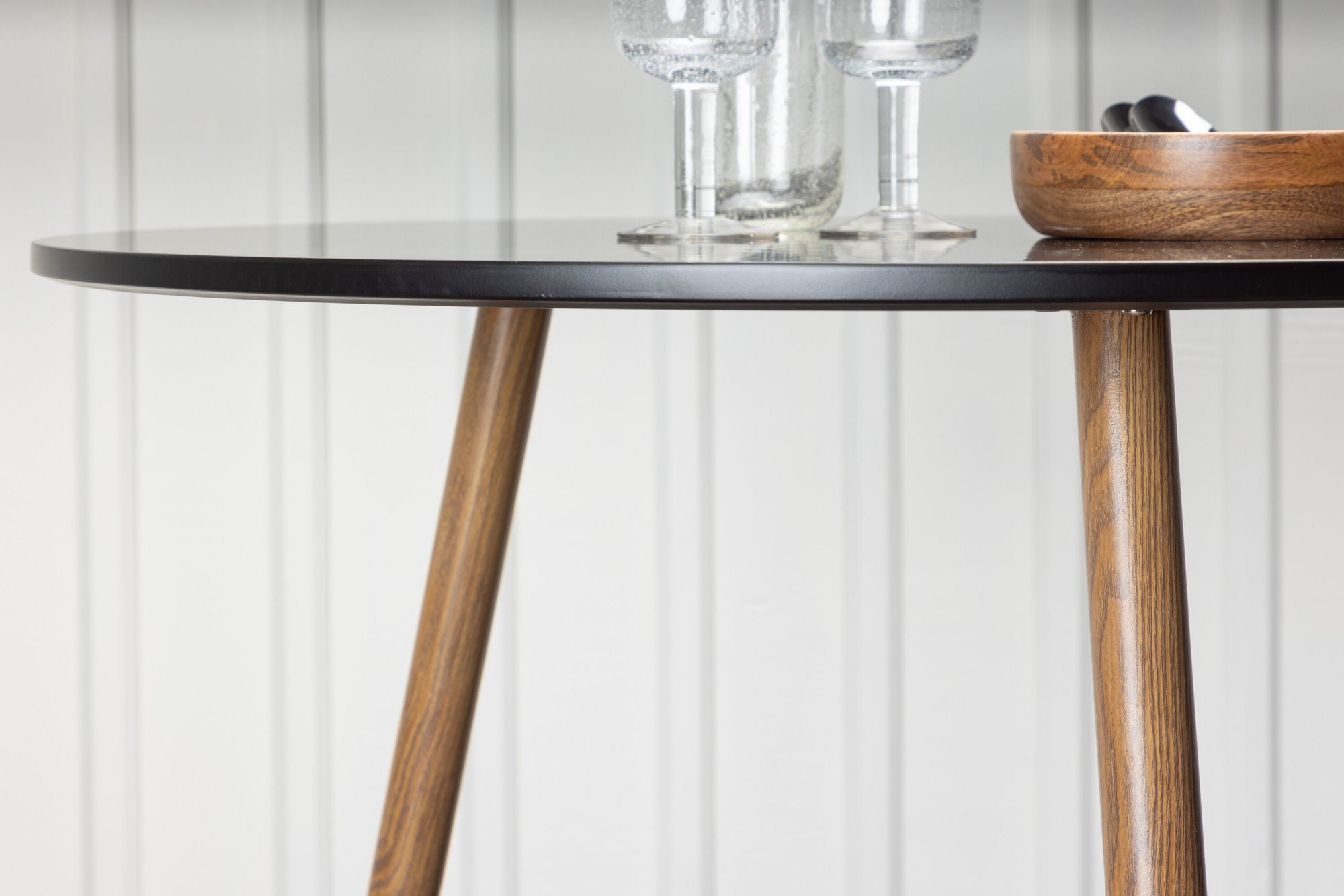 Esstisch Polar Ø90cm - Schwarz-Esstisch Rund-Venture Home-le canapé