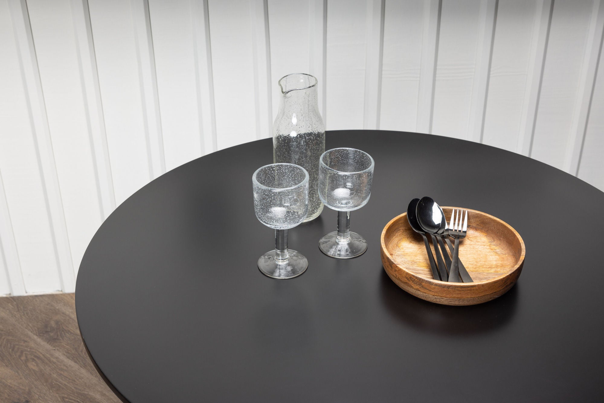 Esstisch Polar Ø90cm - Schwarz-Esstisch Rund-Venture Home-le canapé