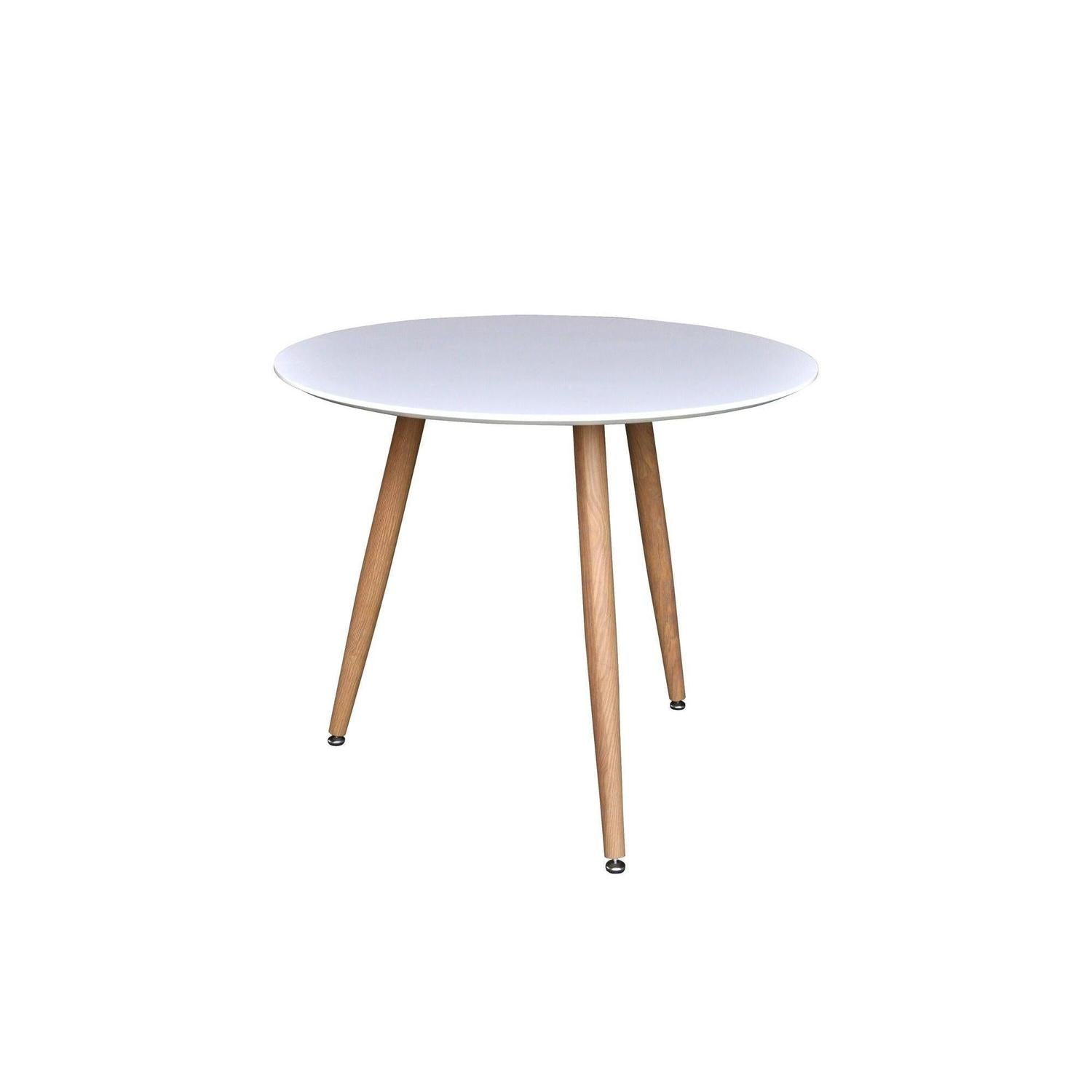 Esstisch Polar Ø90cm - Weiß-Esstische Rund-Venture Home-le canapé