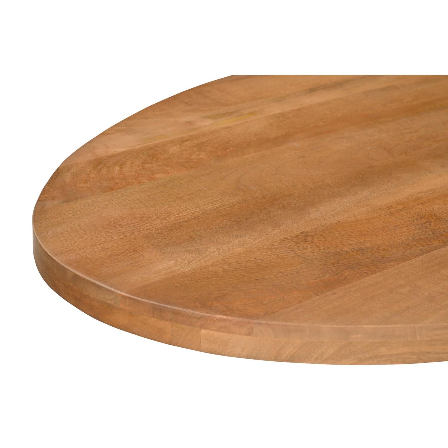 Esstisch Rocky Oval aus Mangoholz 210cm - Braun-Esstische Oval-Livingfurn-le canapé