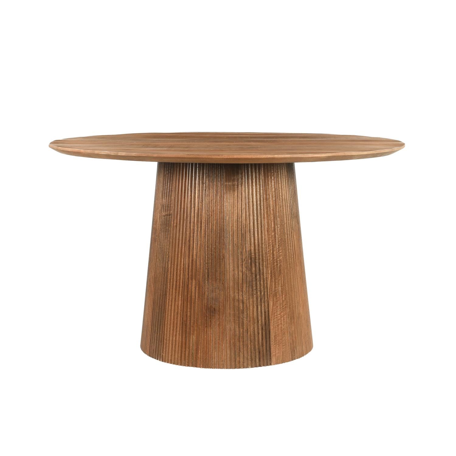 Esstisch Salvator Ø130cm - Braun-Esstische Rund-Livingfurn-le canapé