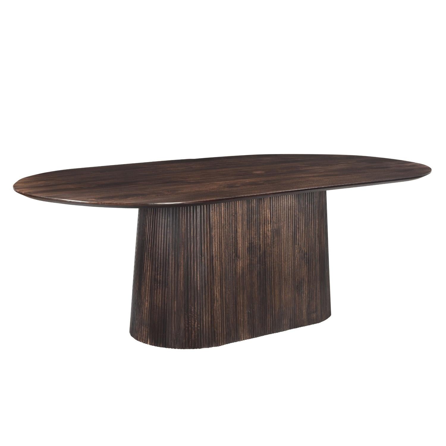 Esstisch Salvator Oval 200cm - Walnuss-Esstisch Oval-Livingfurn-le canapé