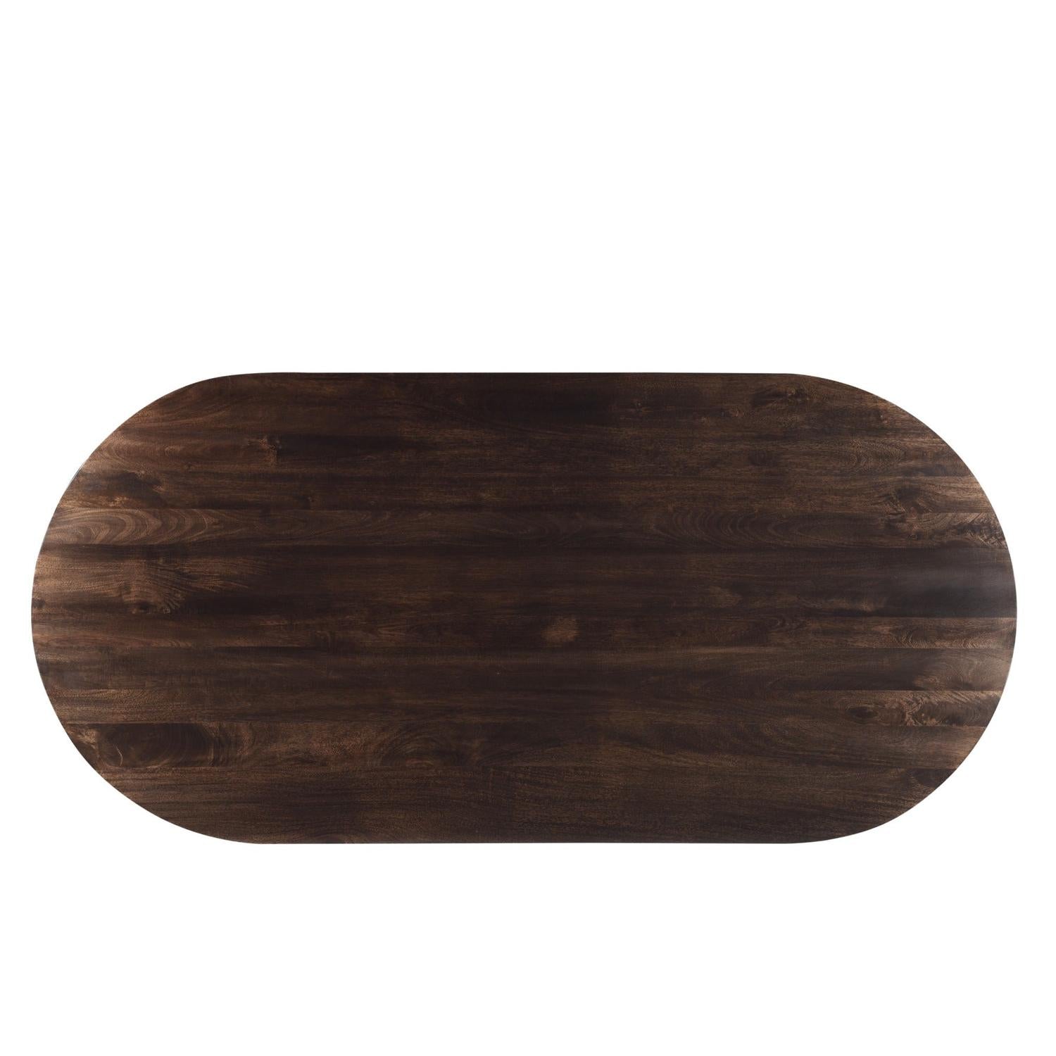 Esstisch Salvator Oval 200cm - Walnuss-Esstisch Oval-Livingfurn-le canapé