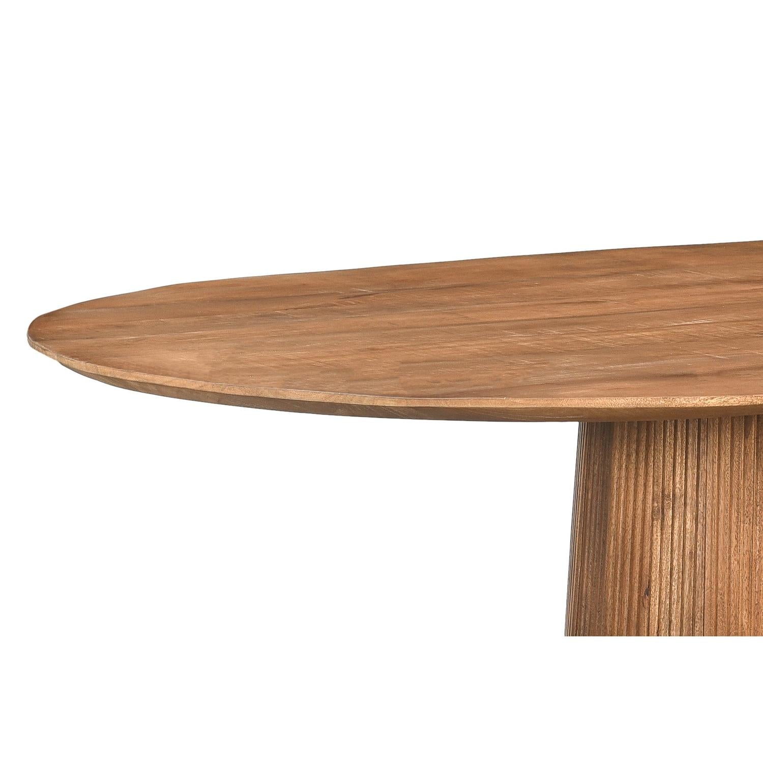 Esstisch Salvator Oval 230cm - Braun-Esstische Oval-Livingfurn-le canapé