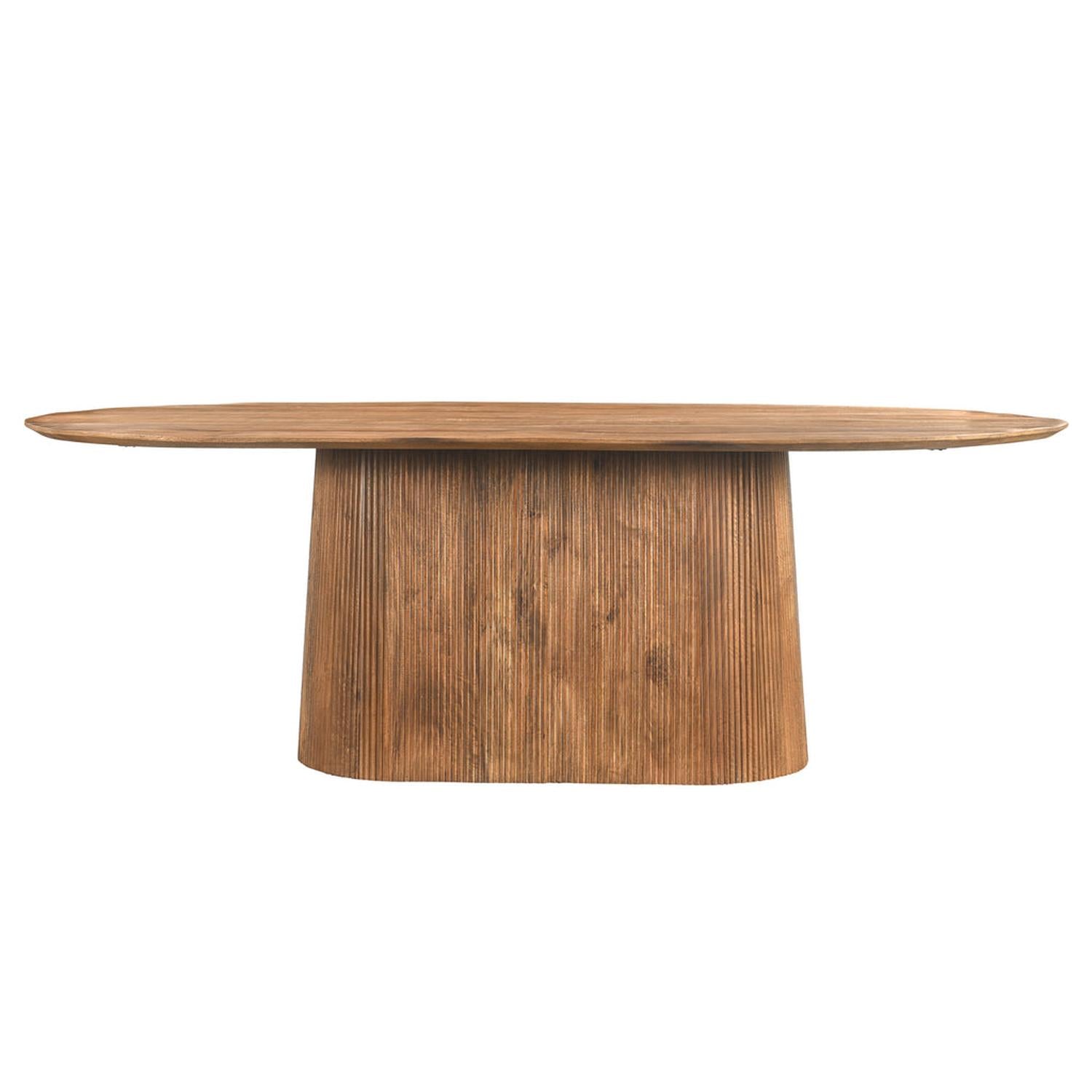 Esstisch Salvator Oval 230cm - Braun-Esstische Oval-Livingfurn-le canapé