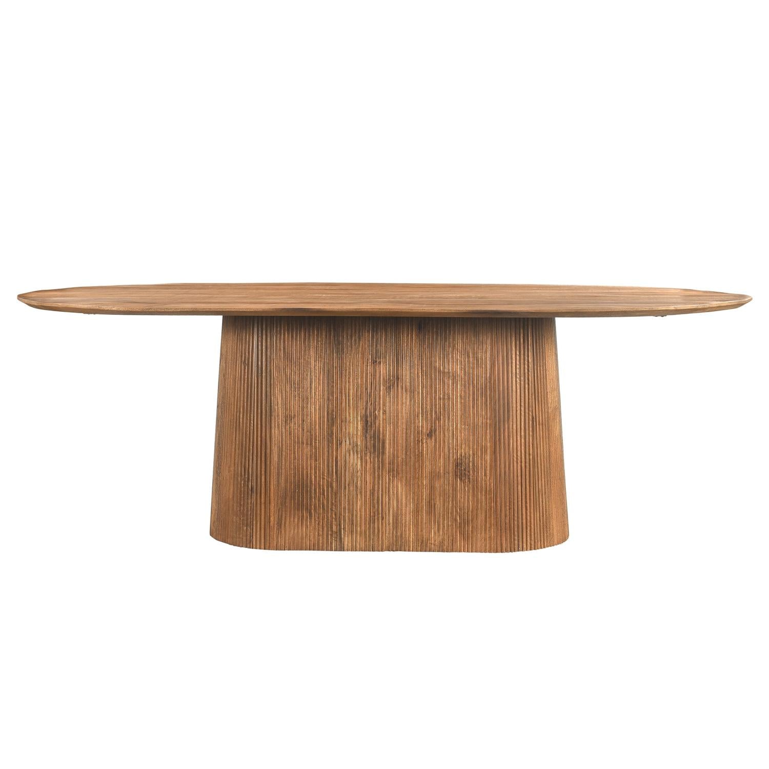 Esstisch Salvator Oval 230cm - Braun-Esstische Oval-Livingfurn-le canapé