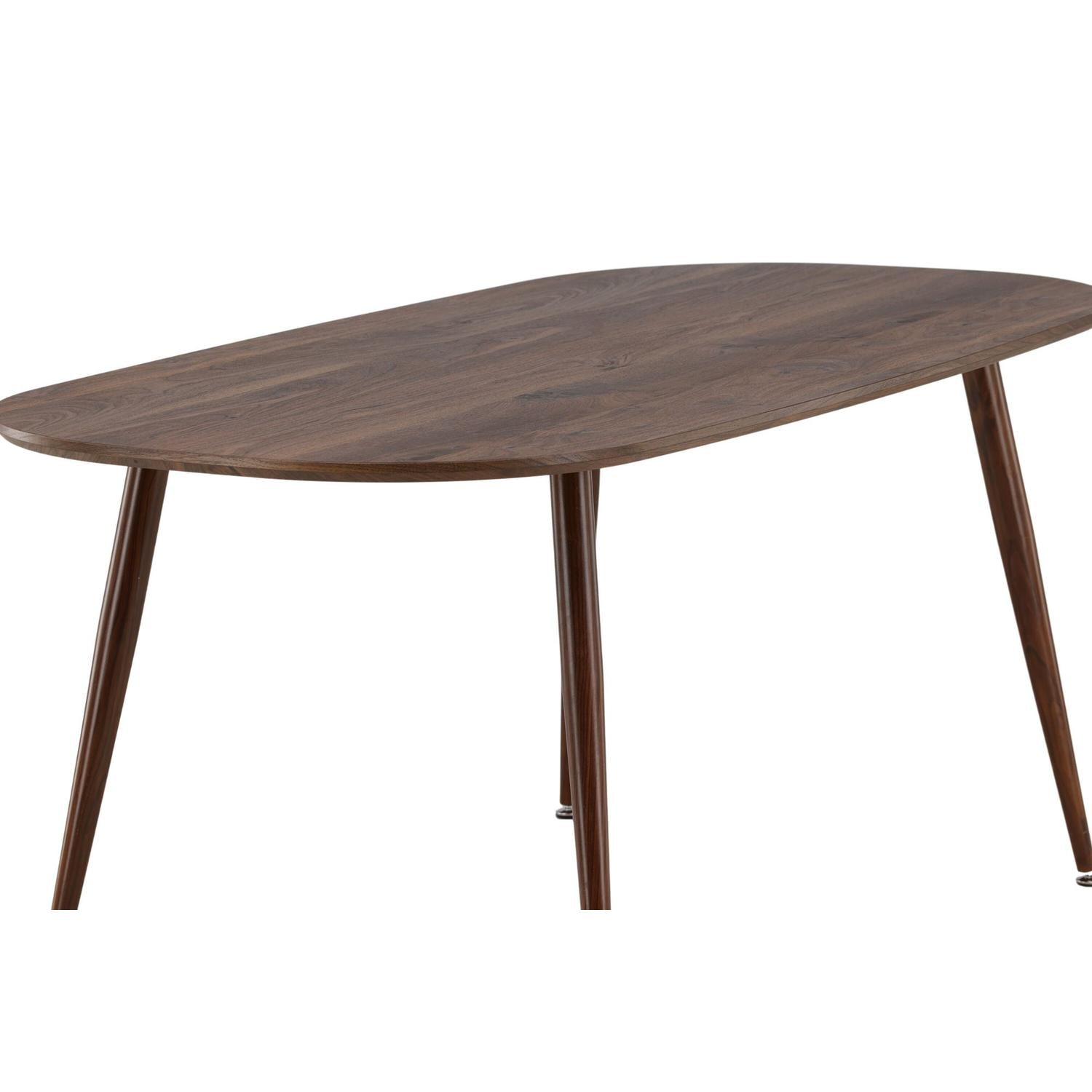 Esstisch Sanford Oval 180cm - Dunkelbraun-Esstisch Oval-Venture Home-le canapé