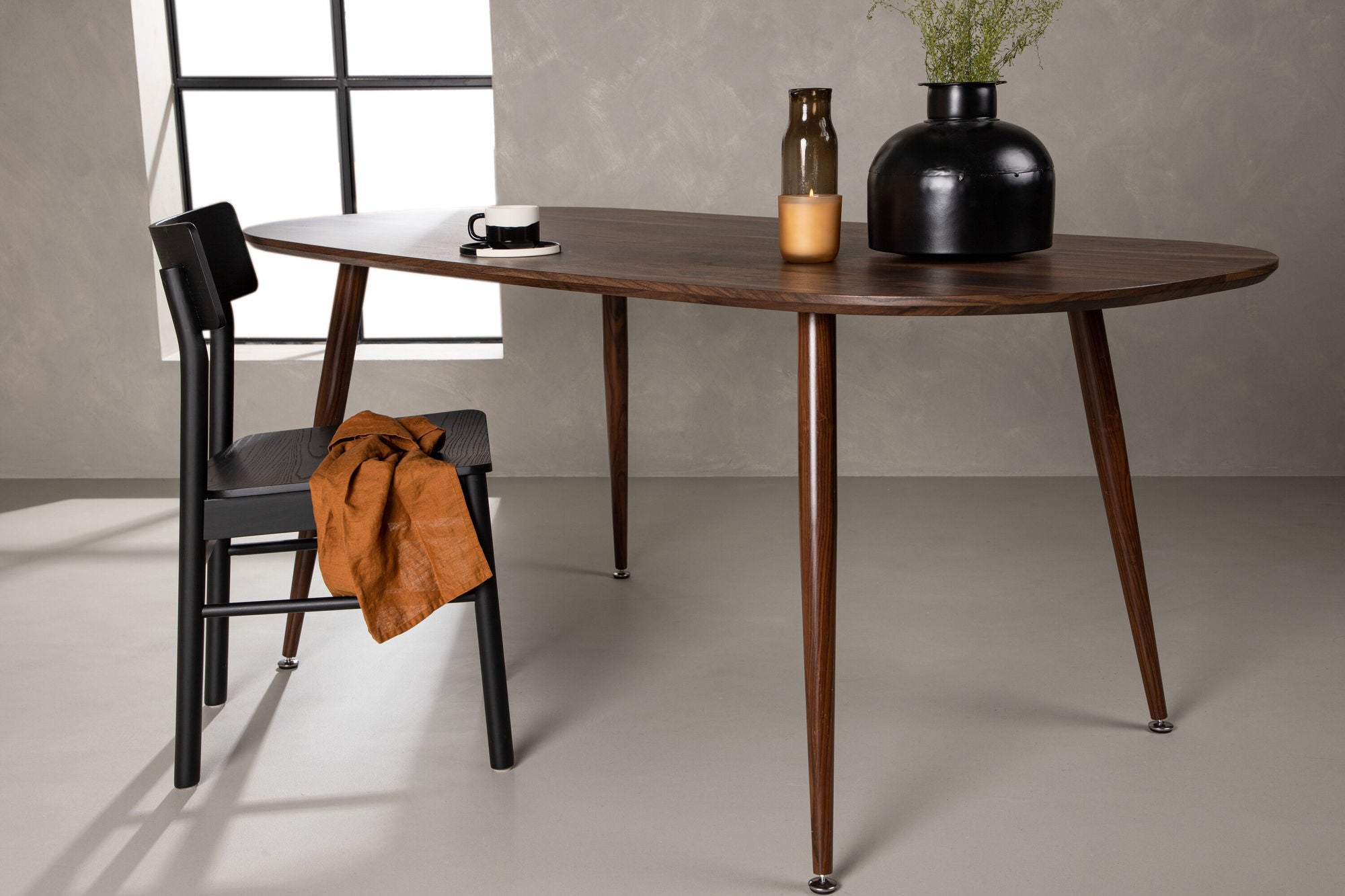Esstisch Sanford Oval 180cm - Dunkelbraun-Esstische Oval-Venture Home-le canapé