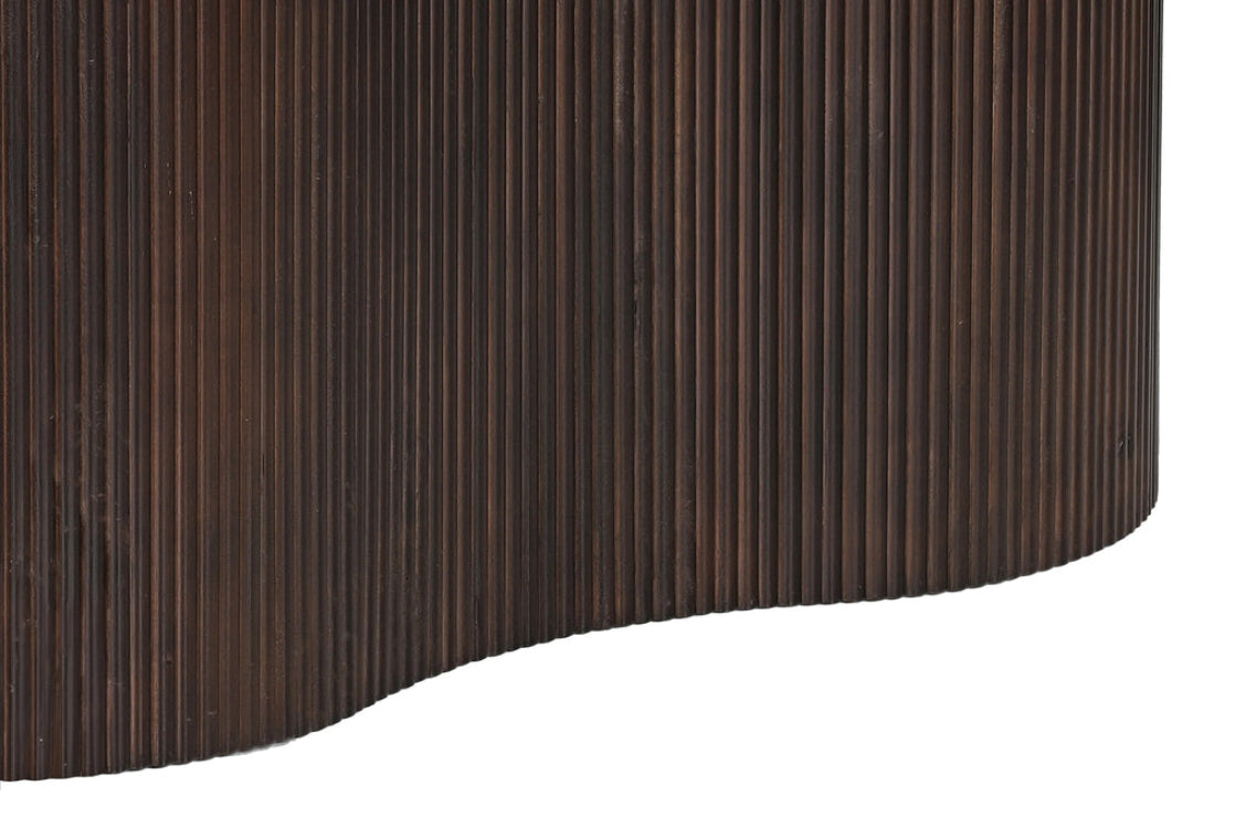 Esstisch Sevilla aus Mangoholz 300cm - Dunkelbraun-Esstische Oval-Livingfurn-le canapé