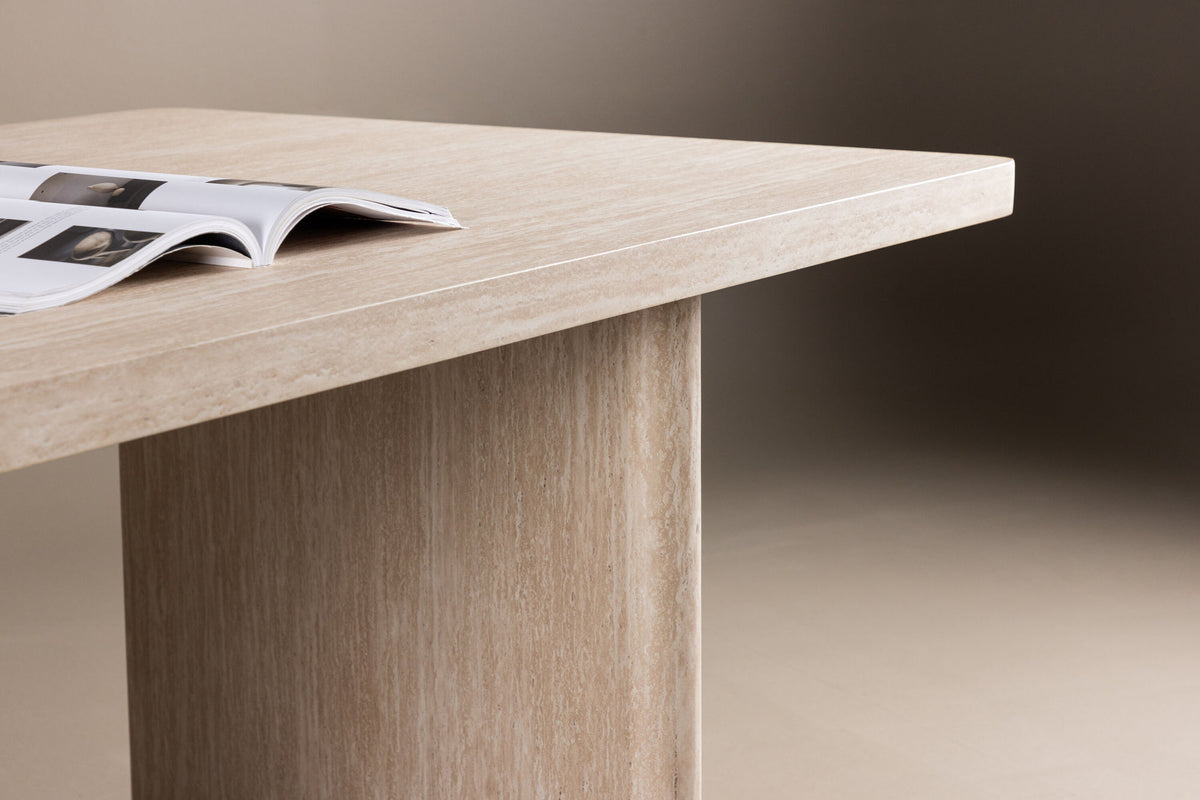 Esstisch Skagen Rechteckig 240*100cm - Beige-Esstische Rechteckig-Vind-le canapé