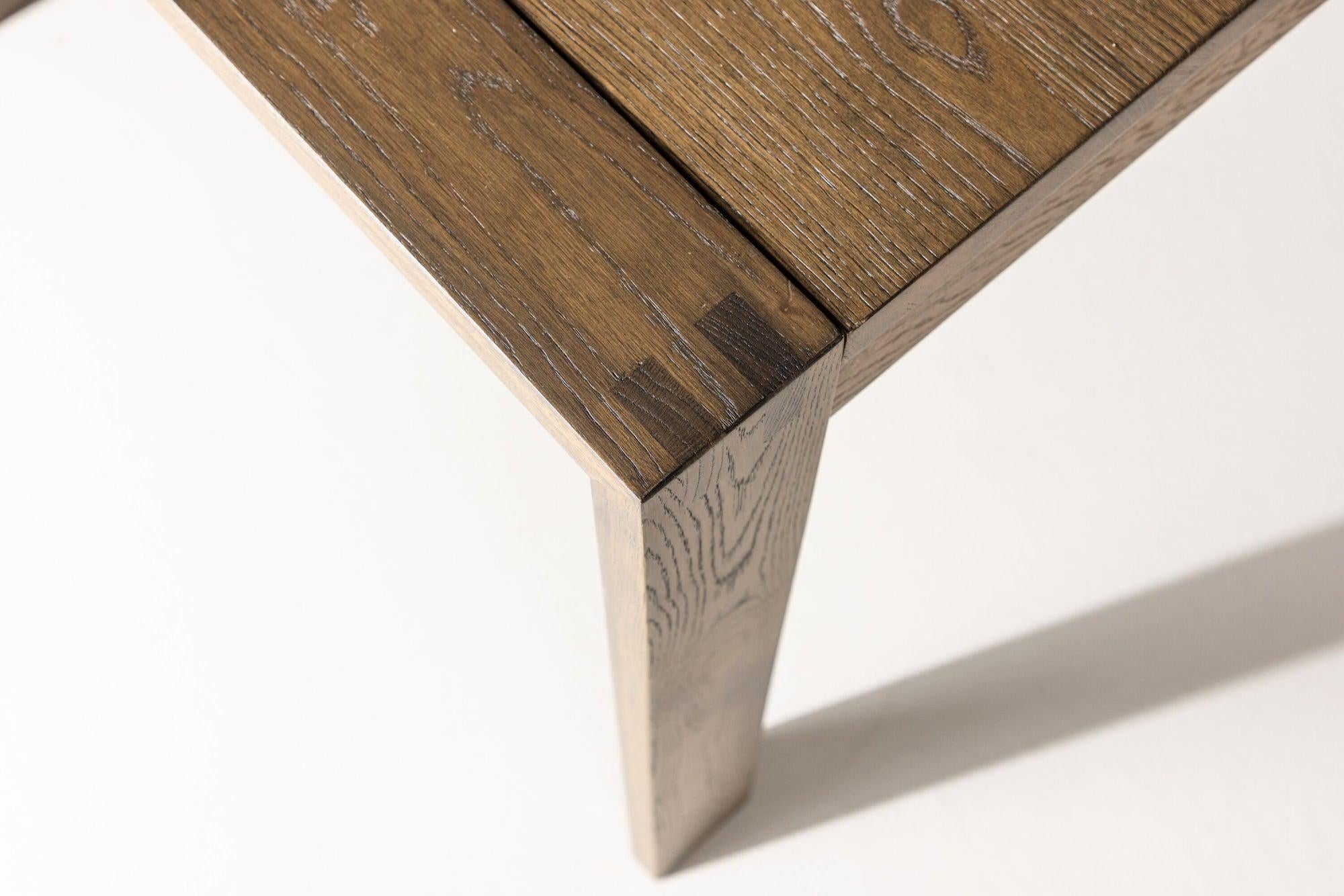 Esstisch Slider ausziehbar 170-250cm aus Eichenholz - Dunkelbraun-Esstisch ausziehbar-Vind-le canapé