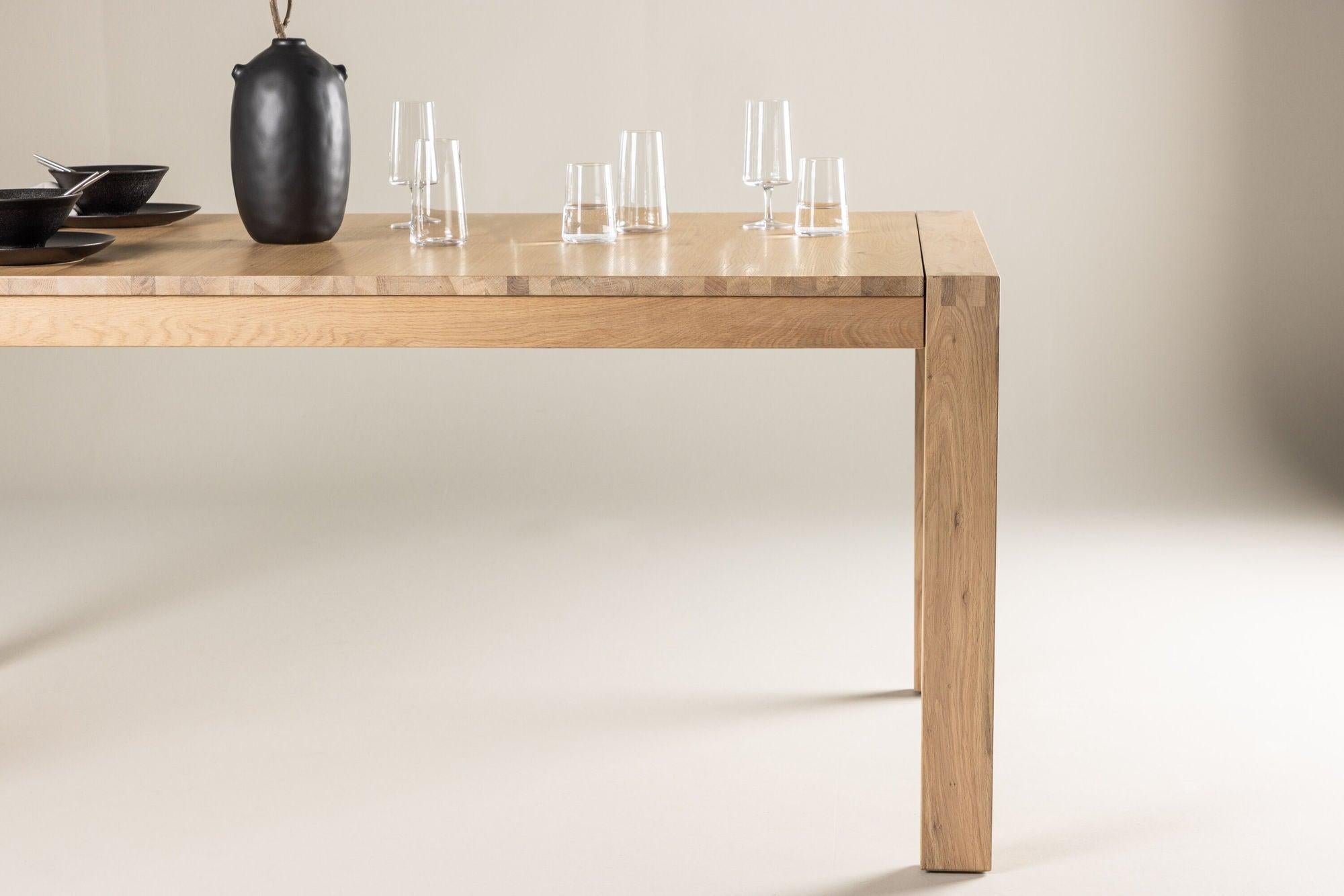 Esstisch Slider ausziehbar 170-250cm aus Eichenholz - Hellbraun-Esstisch ausziehbar-Vind-le canapé