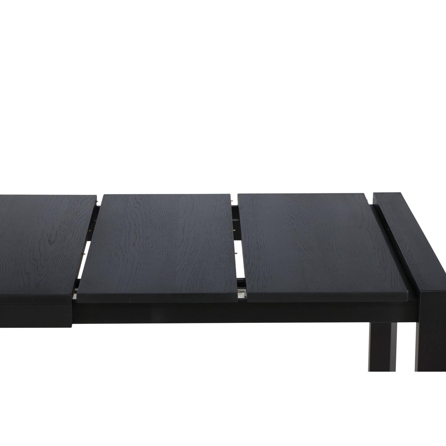 Esstisch Slider ausziehbar 170-250cm aus Eichenholz - Schwarz-Esstische ausziehbar-Vind-le canapé
