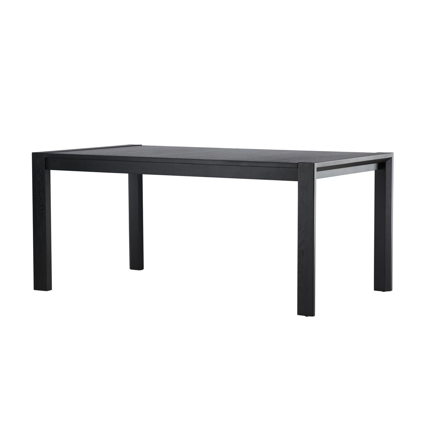 Esstisch Slider ausziehbar 170-250cm aus Eichenholz - Schwarz-Esstische ausziehbar-Vind-le canapé