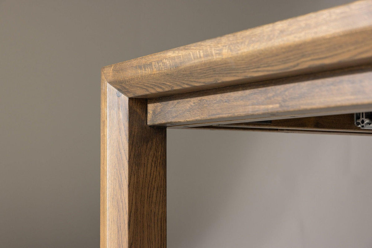 Esstisch Slider ausziehbar aus Eichenholz 170-250cm - Dunkelbraun-Esstische ausziehbar-Vind-le canapé