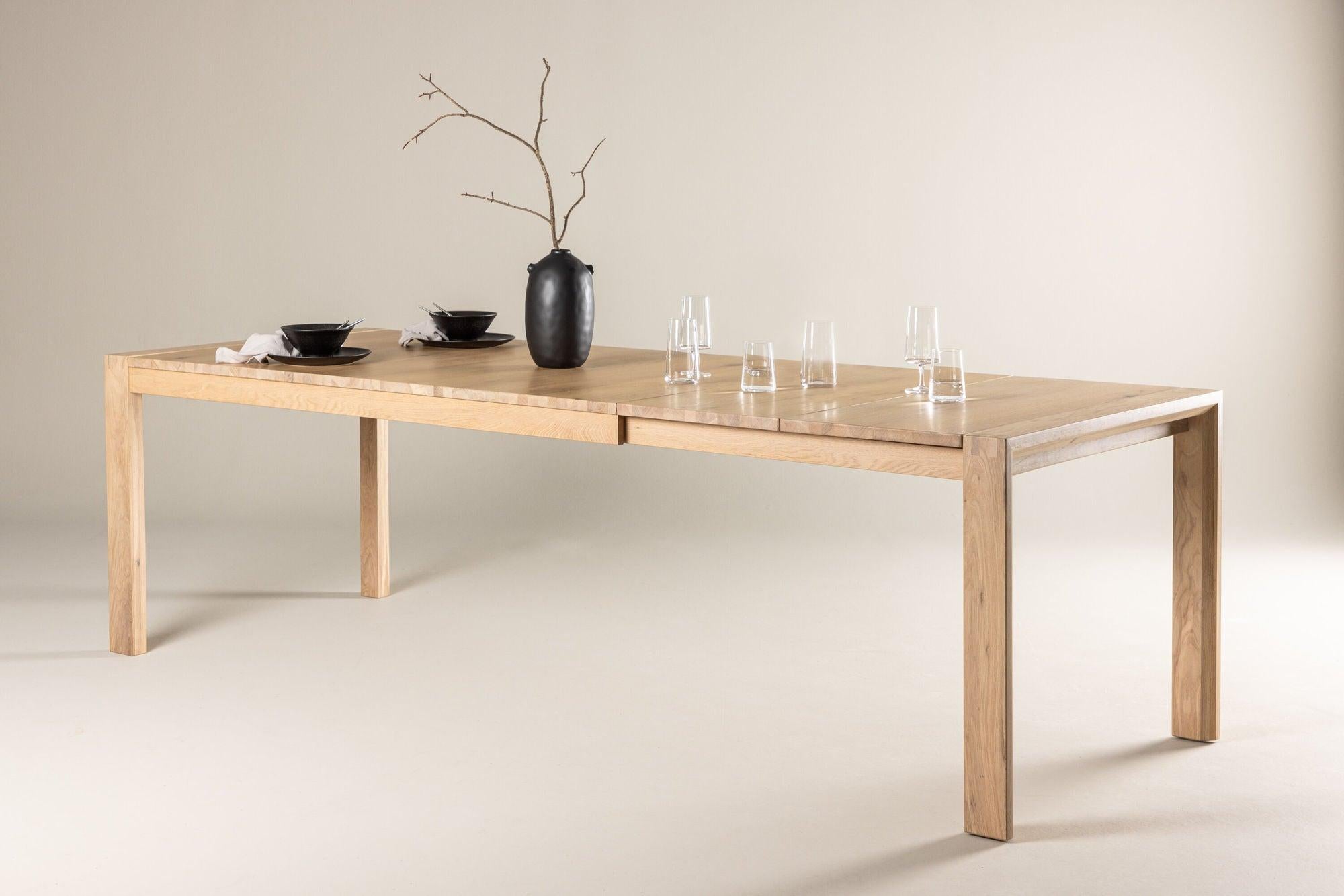 Esstisch Slider ausziehbar aus Eichenholz 170-250cm - Hellbraun-Esstische ausziehbar-Vind-le canapé