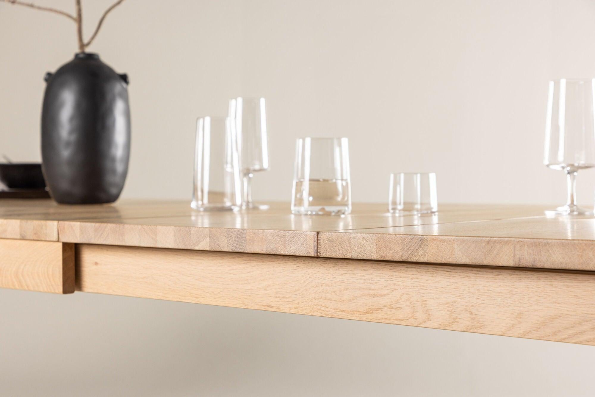 Esstisch Slider ausziehbar aus Eichenholz 170-250cm - Hellbraun-Esstische ausziehbar-Vind-le canapé