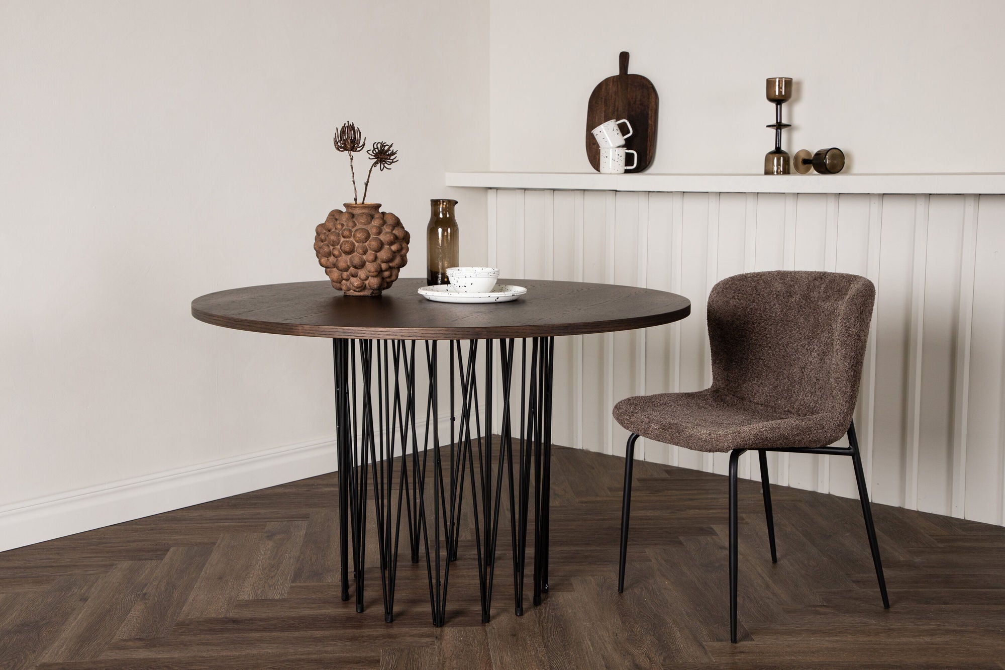 Esstisch Stone Ø120cm - Mokka-Esstische Rund-Venture Home-le canapé