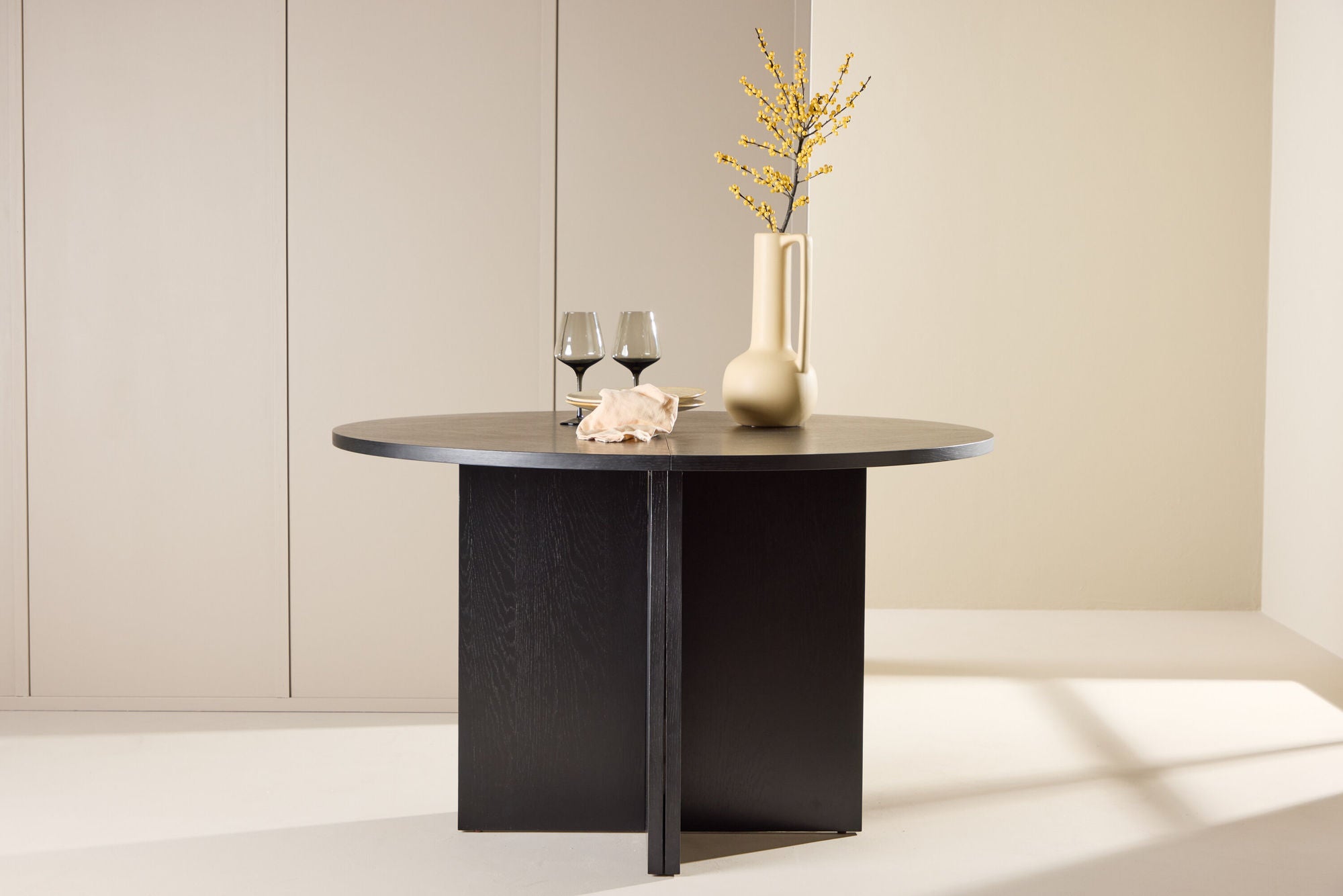Esstisch Strada ausziehbar 120-170cm - Schwarz-Esstische ausziehbar-Venture Home-le canapé