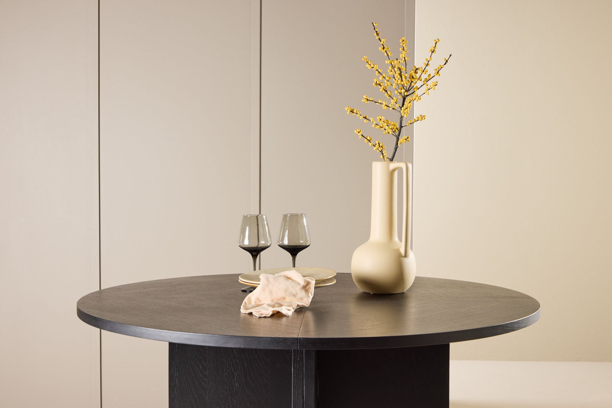 Esstisch Strada ausziehbar 120-170cm - Schwarz-Esstische ausziehbar-Venture Home-le canapé
